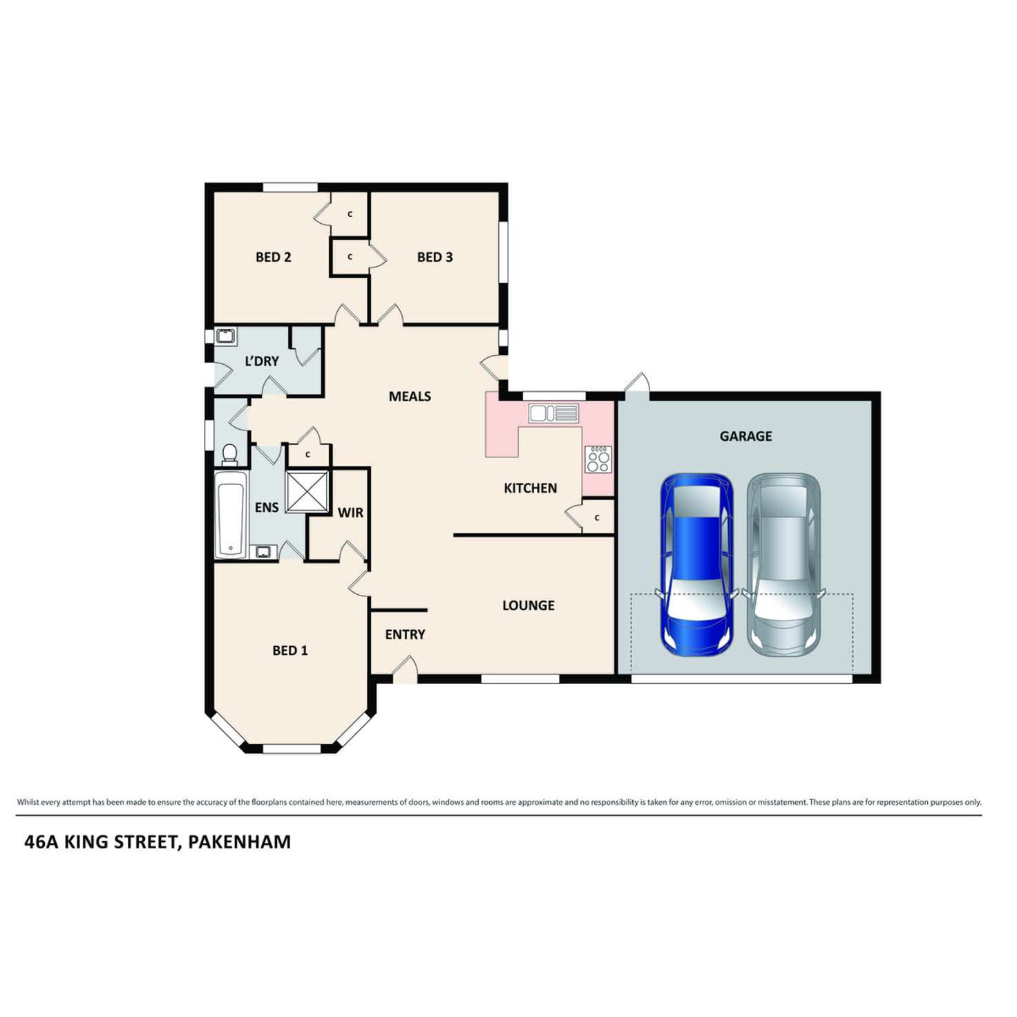 Floorplan of Homely house listing, 46a King Street, Pakenham VIC 3810