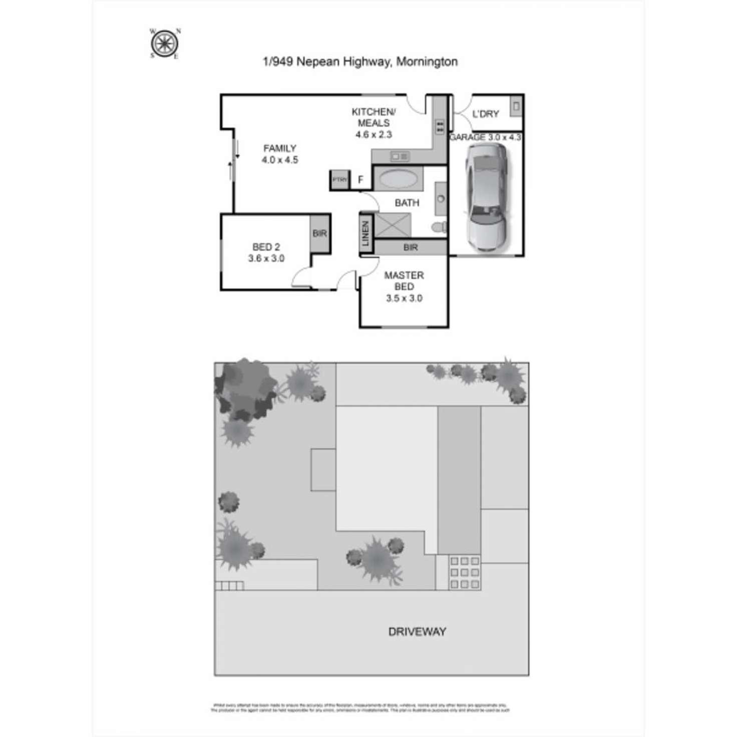Floorplan of Homely unit listing, 1/949 Nepean Highway, Mornington VIC 3931