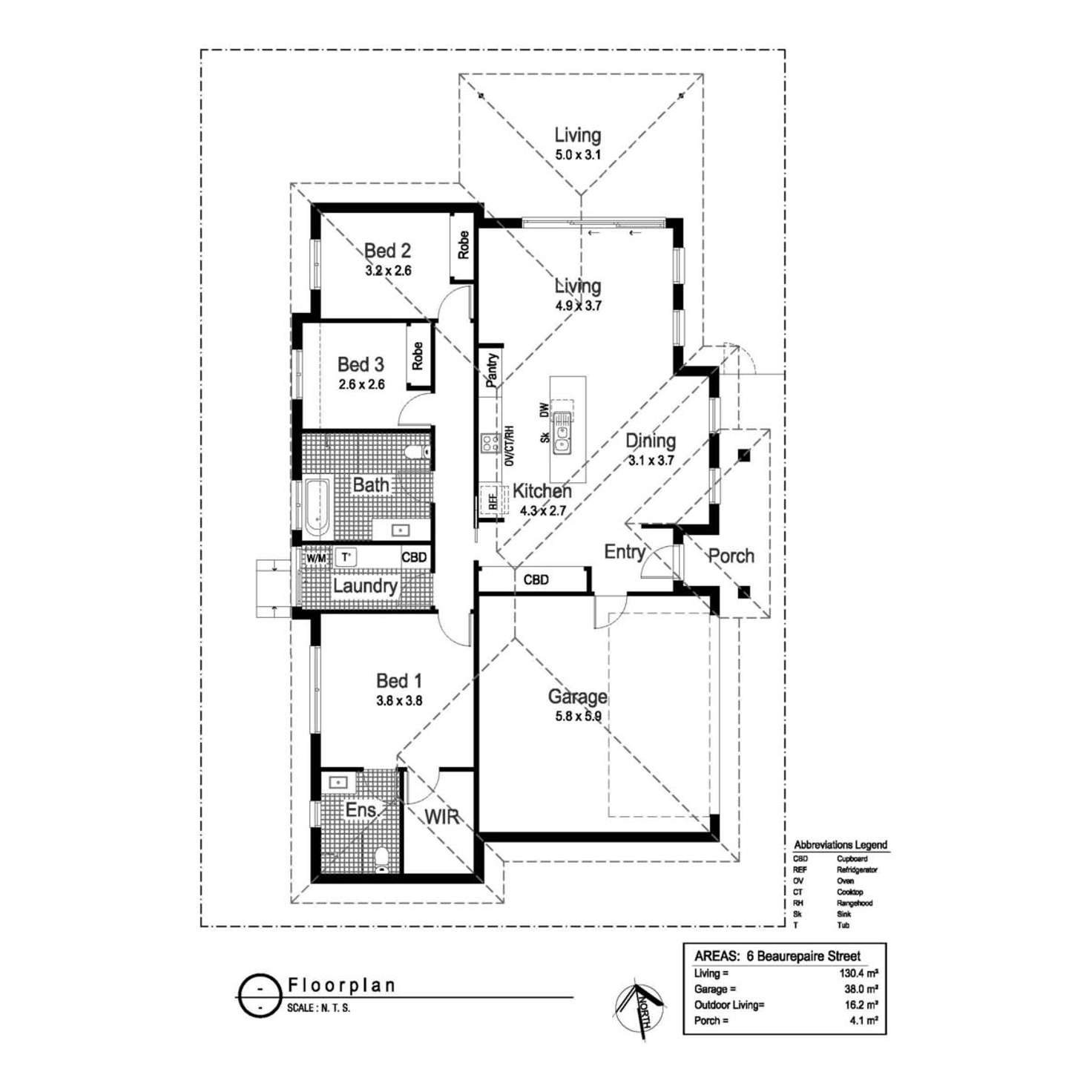 Floorplan of Homely house listing, 6 Beaurepaire Street, Boorooma NSW 2650