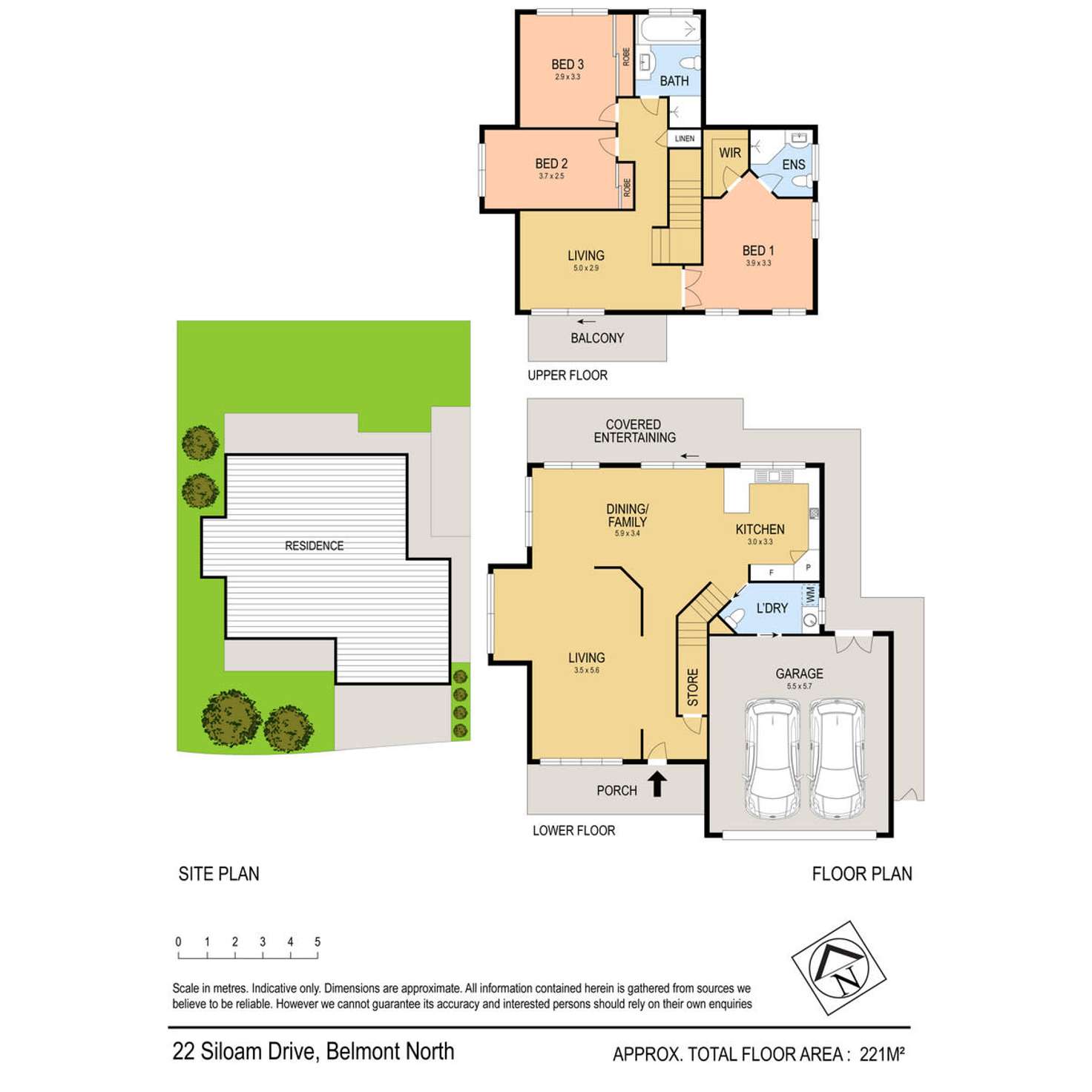 Floorplan of Homely house listing, 22 Siloam Drive, Belmont North NSW 2280