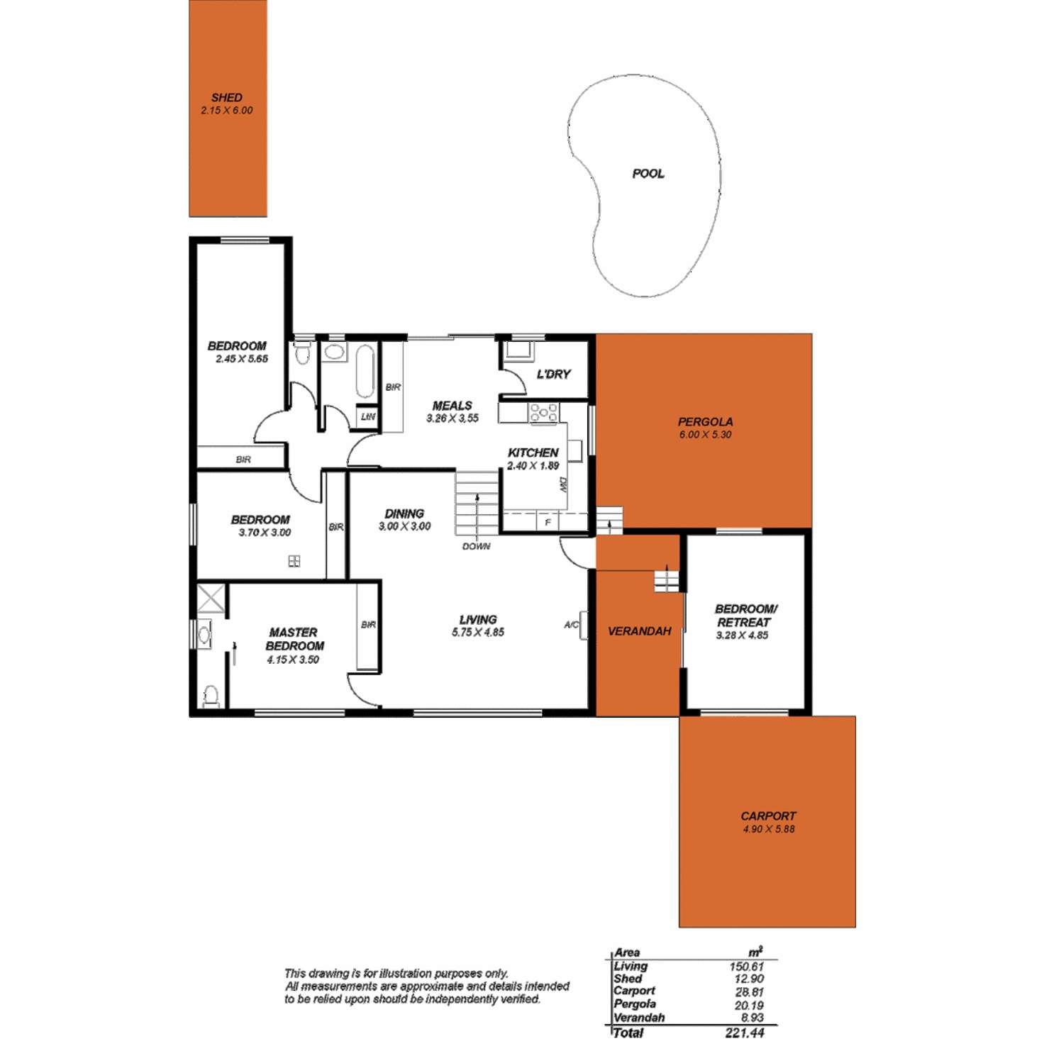 Floorplan of Homely house listing, 7 Veronica Street, Aberfoyle Park SA 5159