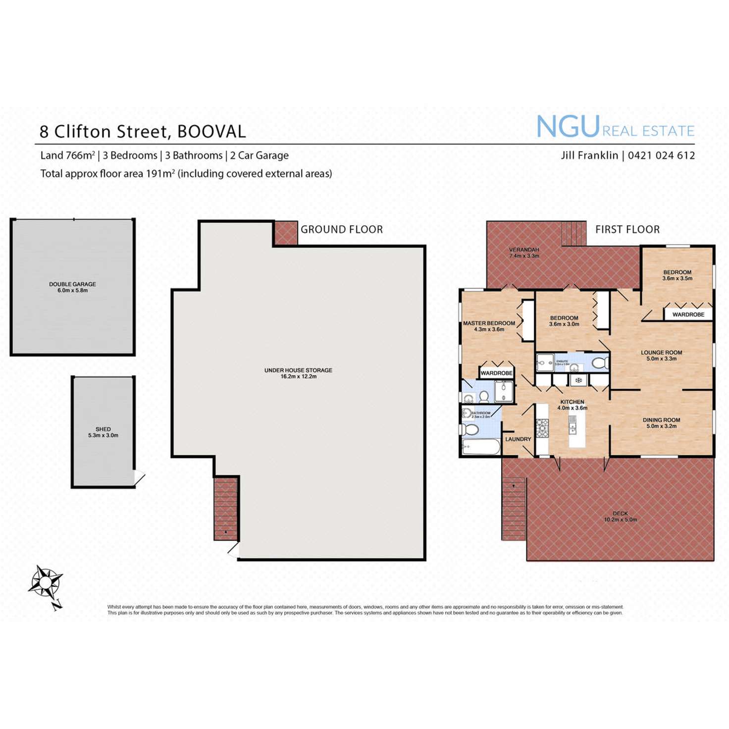 Floorplan of Homely house listing, 8 Clifton Street, Booval QLD 4304