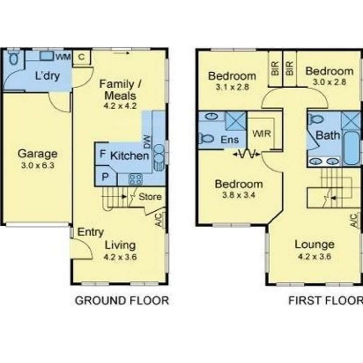 Floorplan of Homely townhouse listing, 4/9 Rivercoast Road, Werribee South VIC 3030