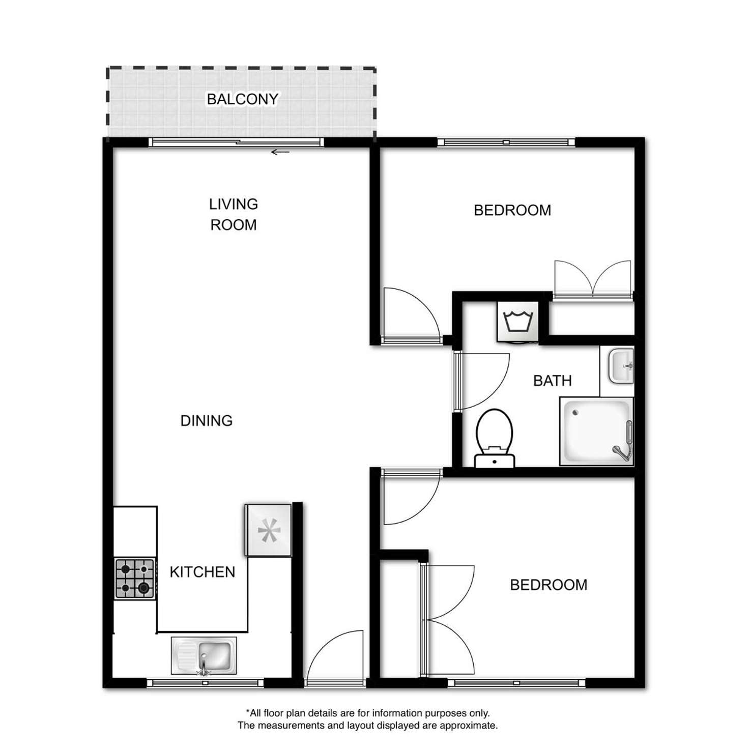 Floorplan of Homely unit listing, 3/105 Alderley Avenue, Alderley QLD 4051
