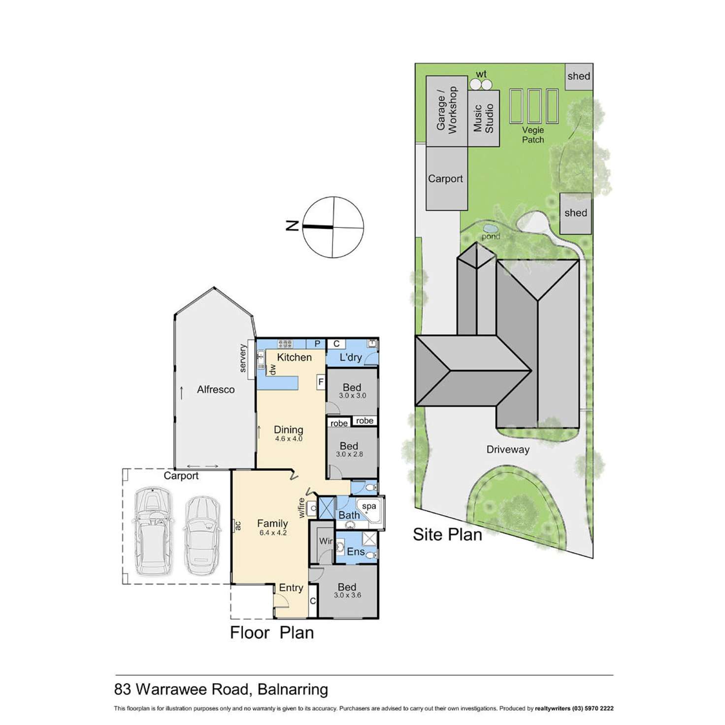 Floorplan of Homely house listing, 83 Warrawee Road, Balnarring VIC 3926