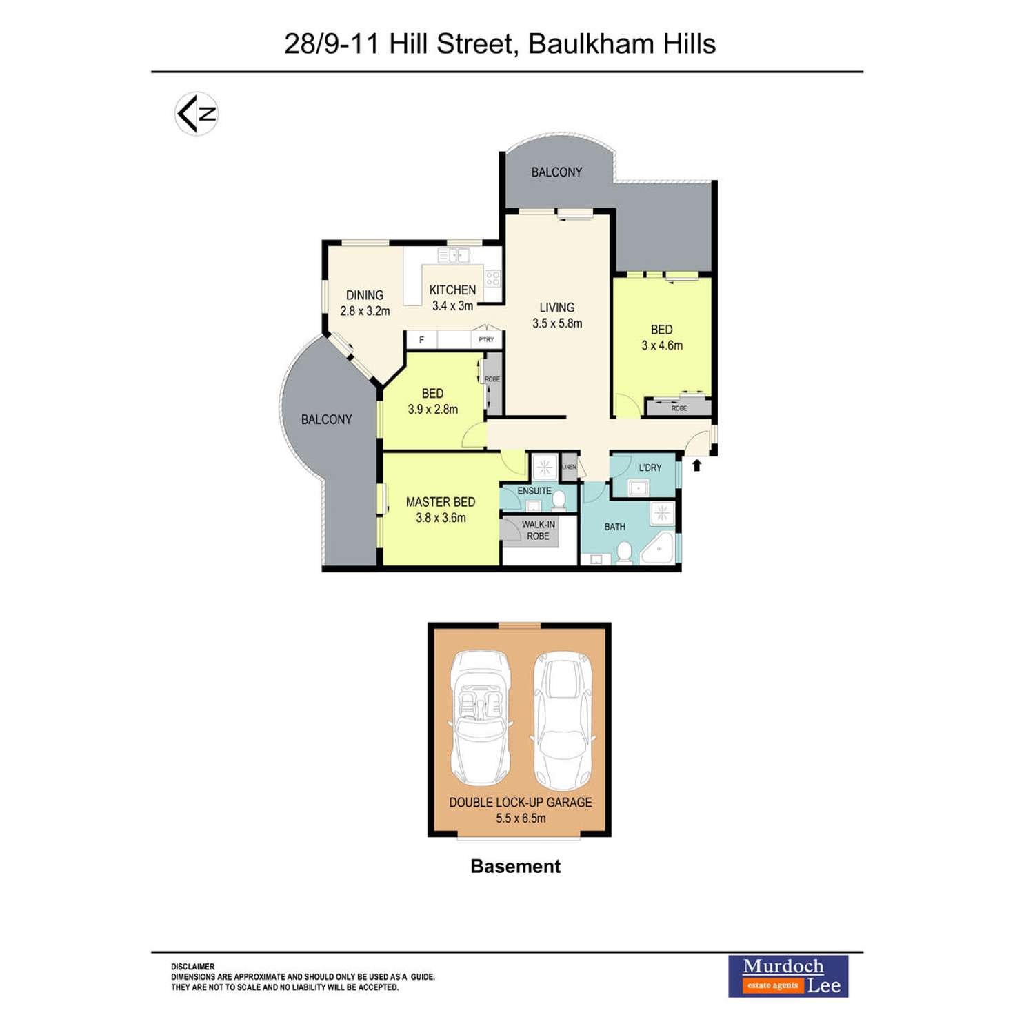 Floorplan of Homely apartment listing, 28/9-11 Hill Street, Baulkham Hills NSW 2153