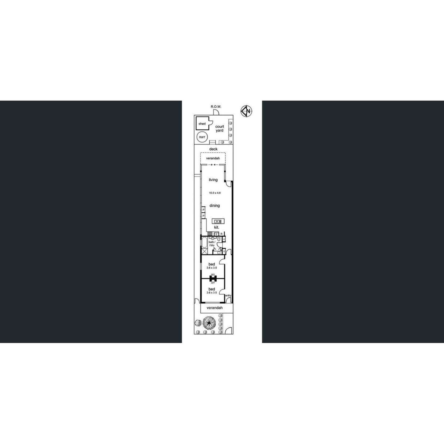 Floorplan of Homely house listing, 10 Howard Street, Brunswick VIC 3056