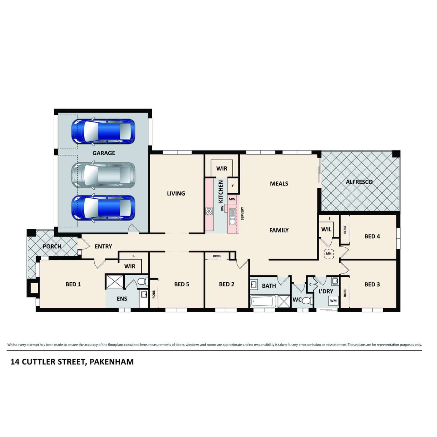 Floorplan of Homely house listing, 14 Cuttler Street, Pakenham VIC 3810