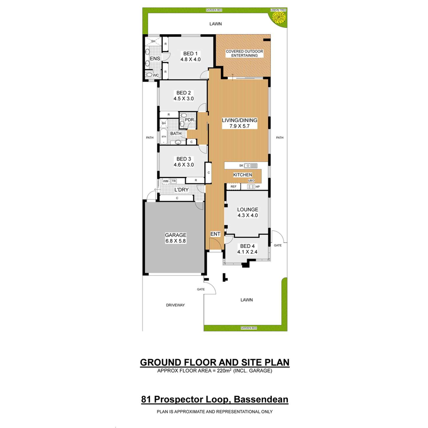 Floorplan of Homely house listing, 81 Prospector Loop, Bassendean WA 6054