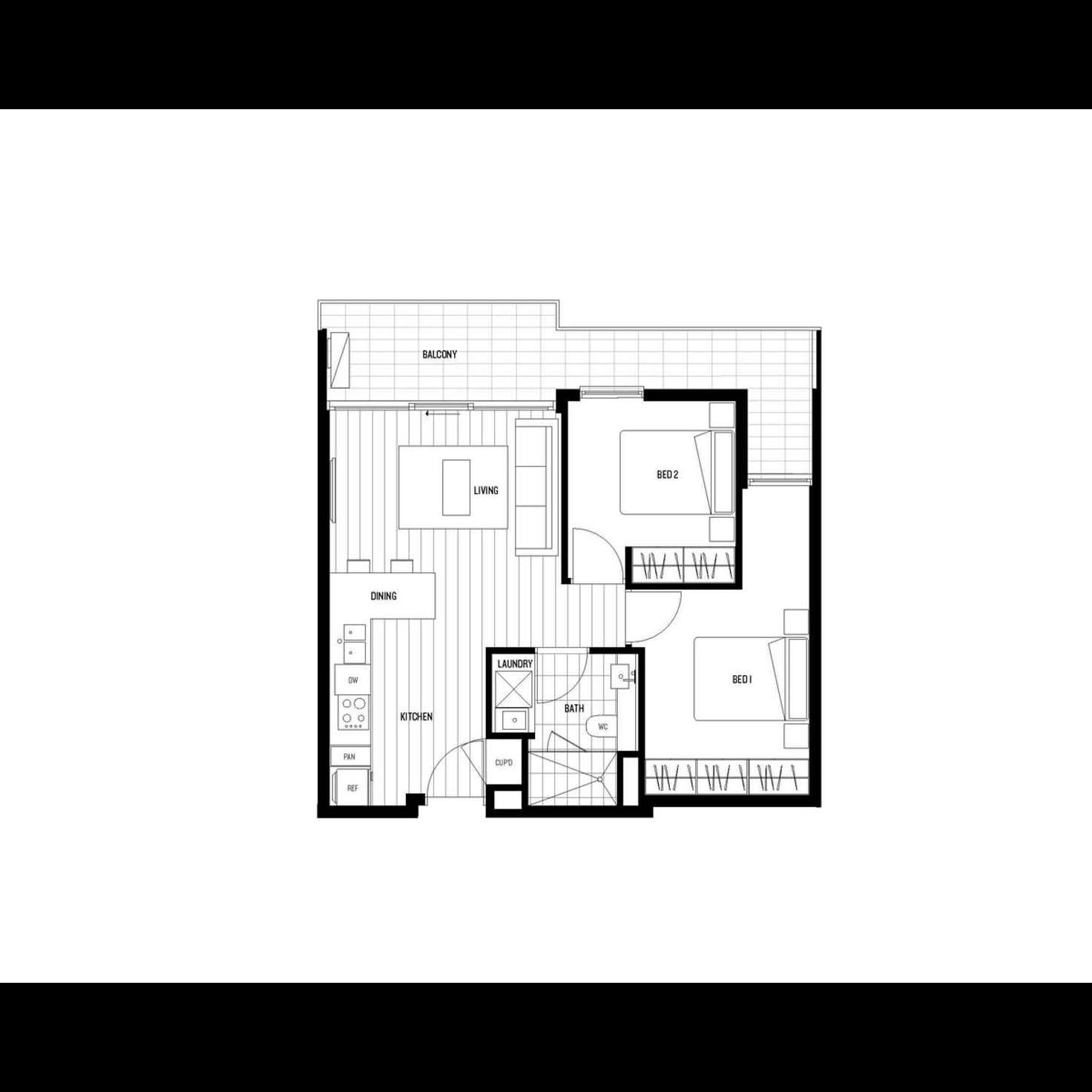 Floorplan of Homely apartment listing, 312/70 Batesford Road, Chadstone VIC 3148