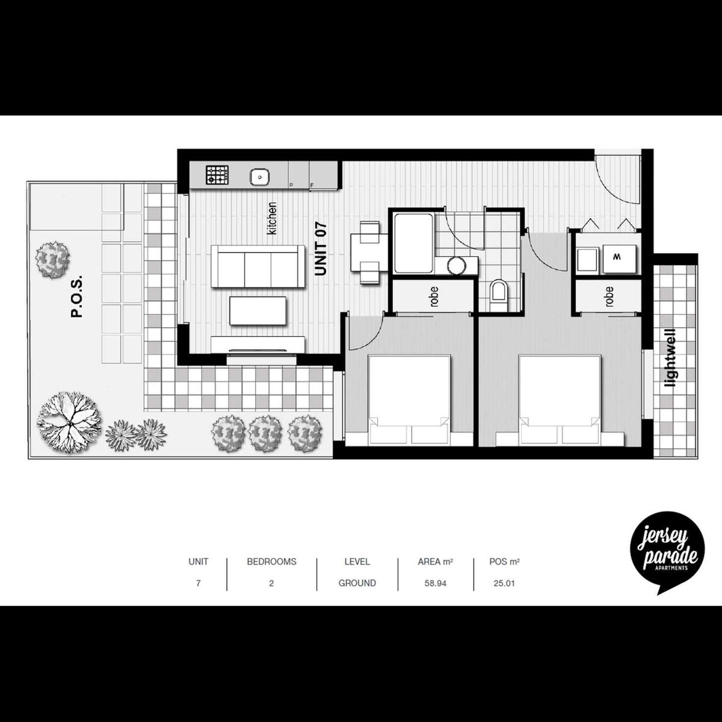 Floorplan of Homely apartment listing, G06/33 Jersey Parade, Carnegie VIC 3163
