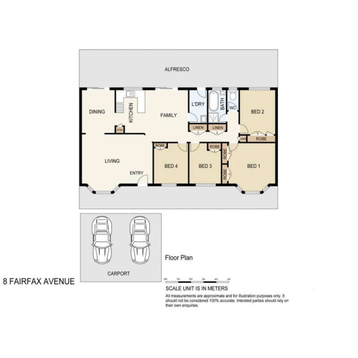 Floorplan of Homely house listing, 8 Fairfax Avenue, Bethania QLD 4205