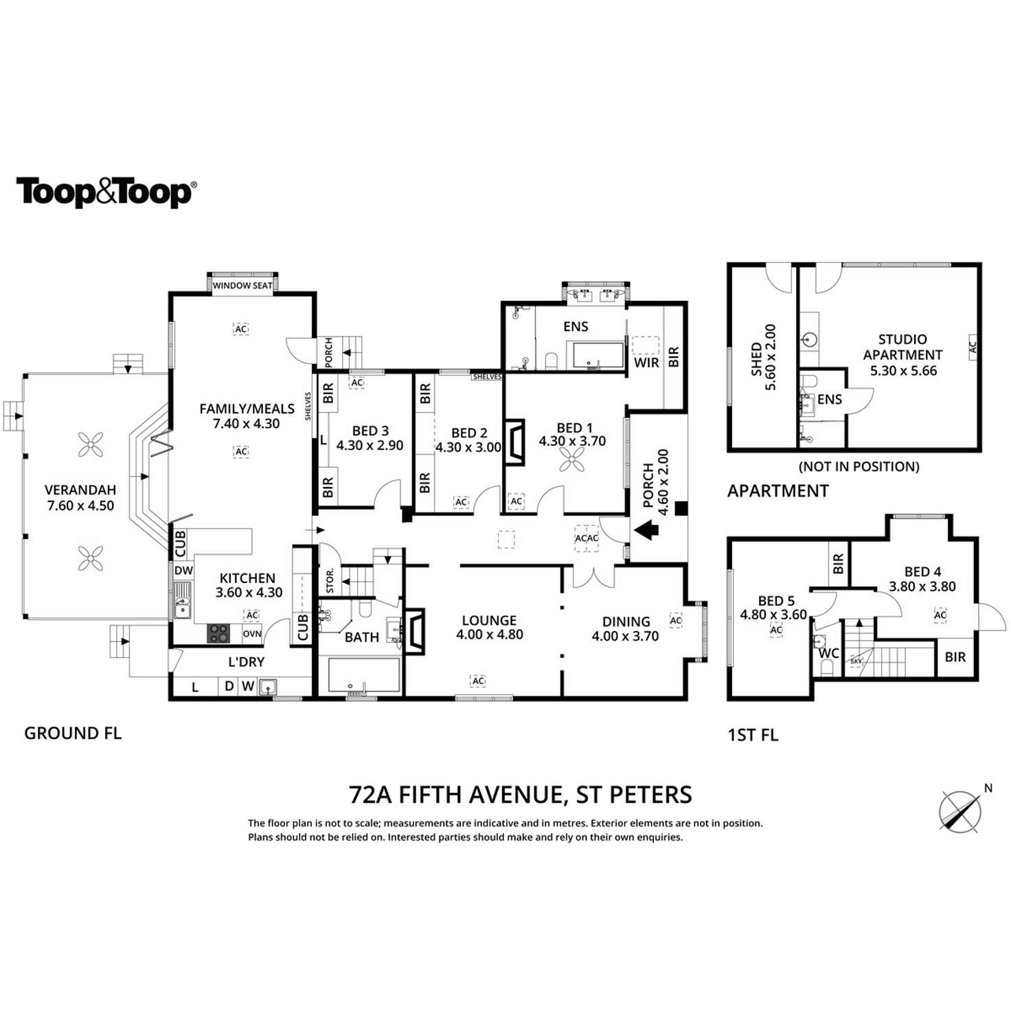 Floorplan of Homely house listing, 72A Fifth Avenue, St Peters SA 5069