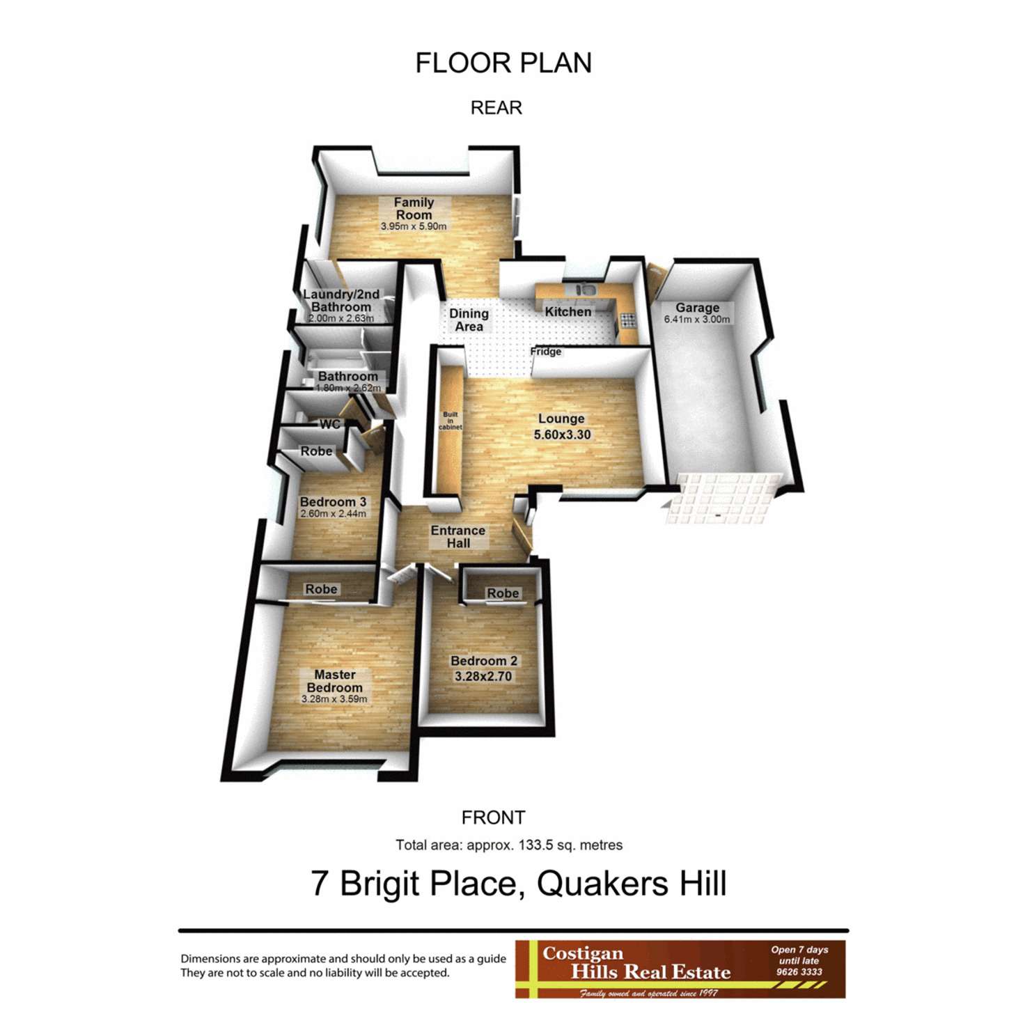 Floorplan of Homely house listing, 7 Brigid Place, Quakers Hill NSW 2763