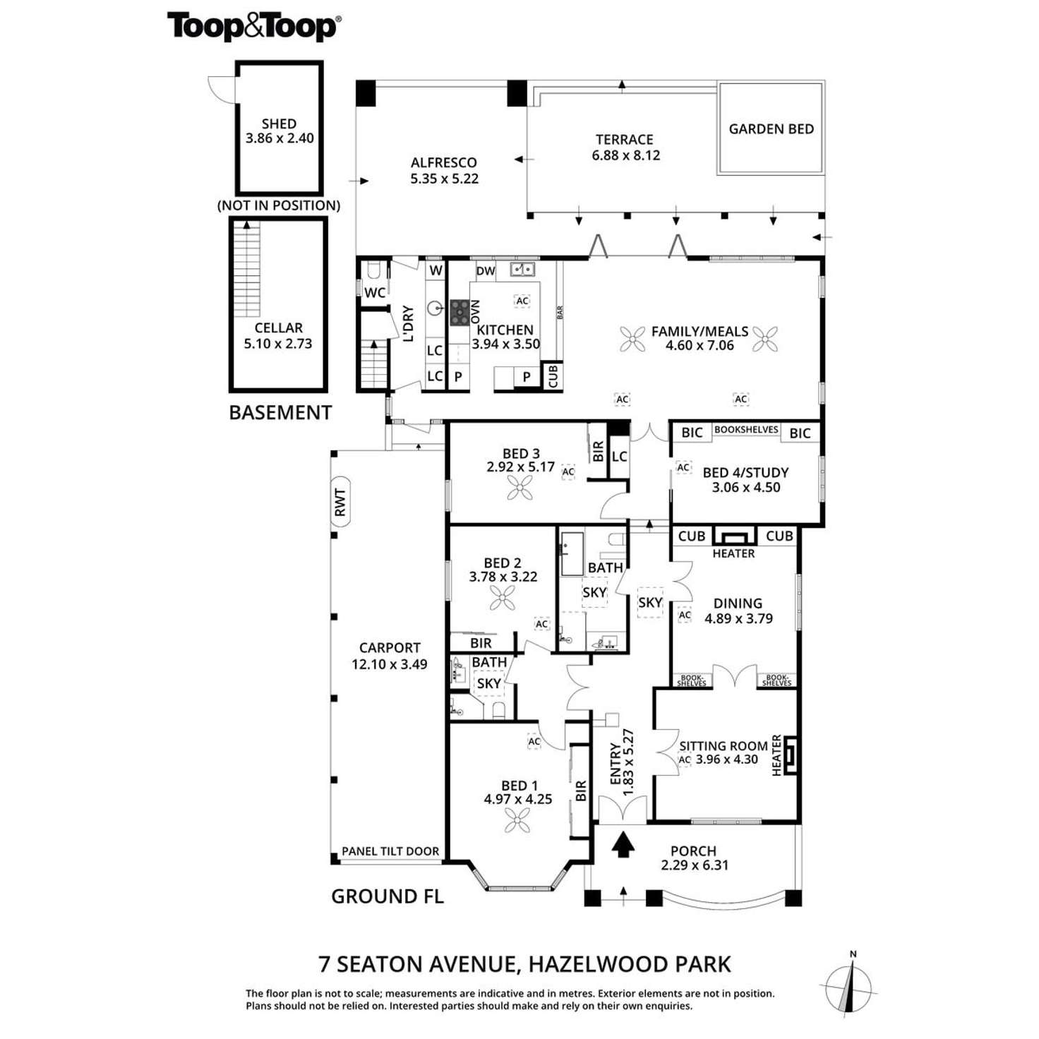 Floorplan of Homely house listing, 7 Seaton Avenue, Hazelwood Park SA 5066