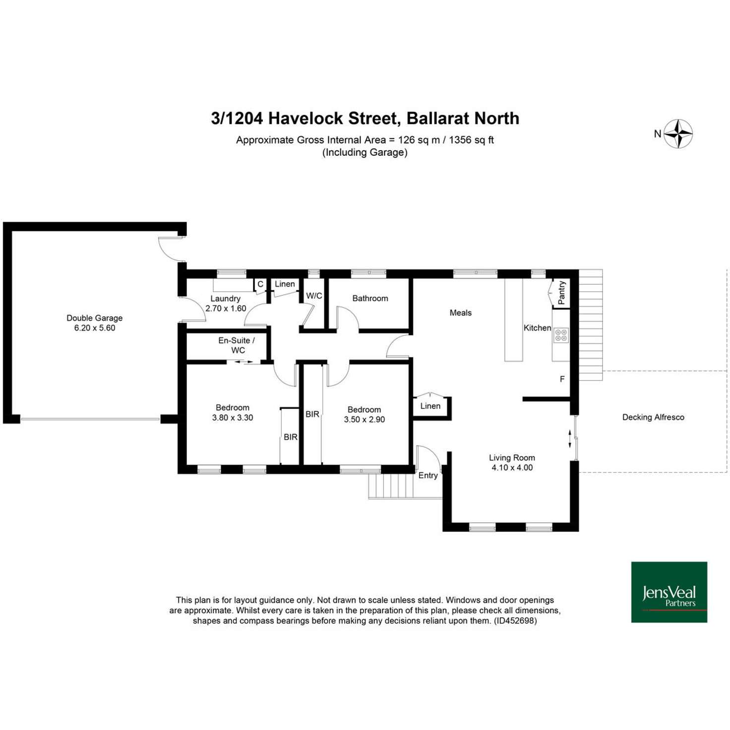 Floorplan of Homely house listing, 3/1204 Havelock Street, Ballarat North VIC 3350
