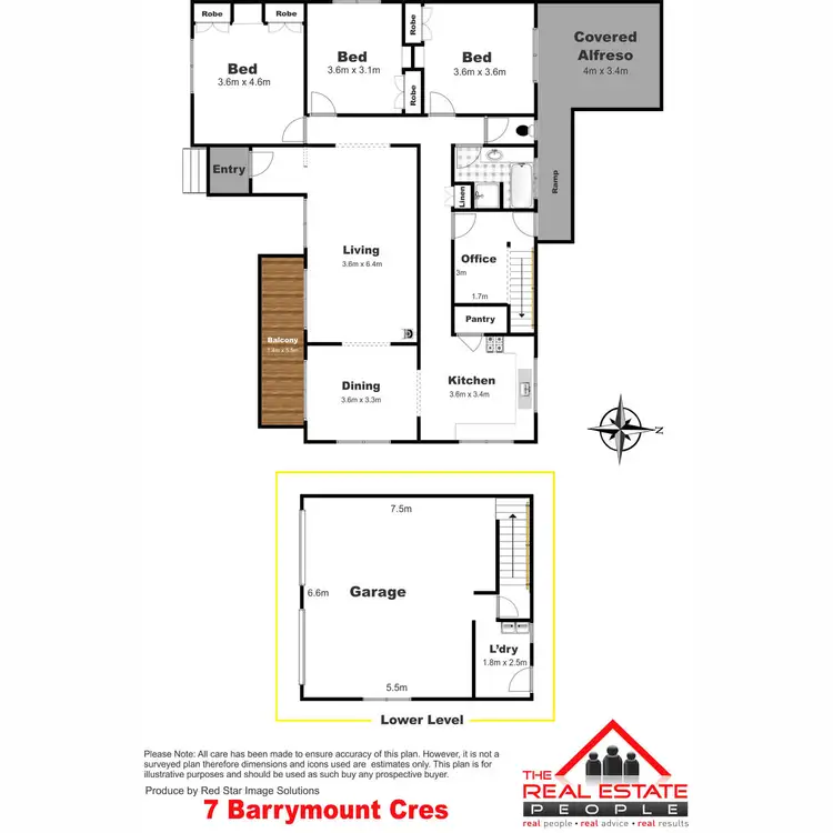 Floorplan of Homely house listing, 7 Barrymount Crescent, Mount Lofty QLD 4350