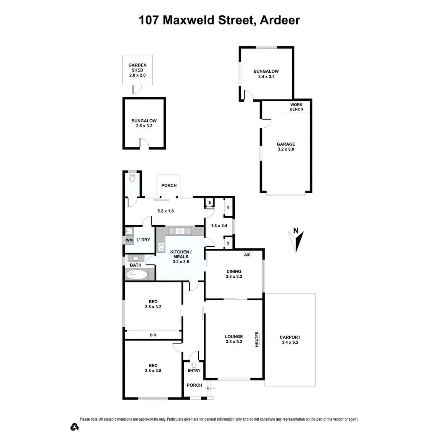 Floorplan of Homely house listing, 107 Maxweld Street, Ardeer VIC 3022