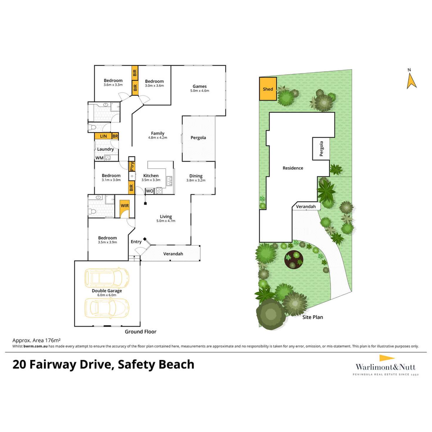 Floorplan of Homely house listing, 20 Fairway Drive, Safety Beach VIC 3936