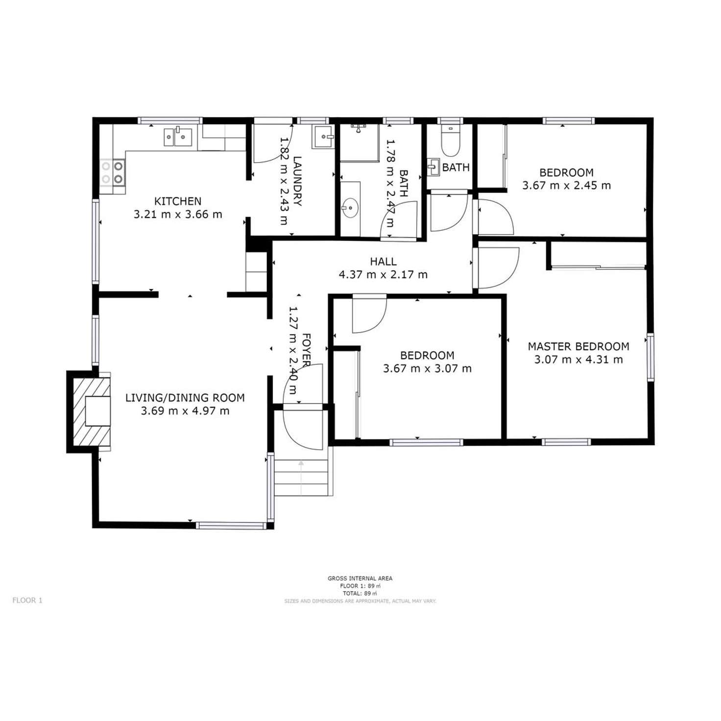 Floorplan of Homely house listing, 21 Pekurn Crescent, Berriedale TAS 7011