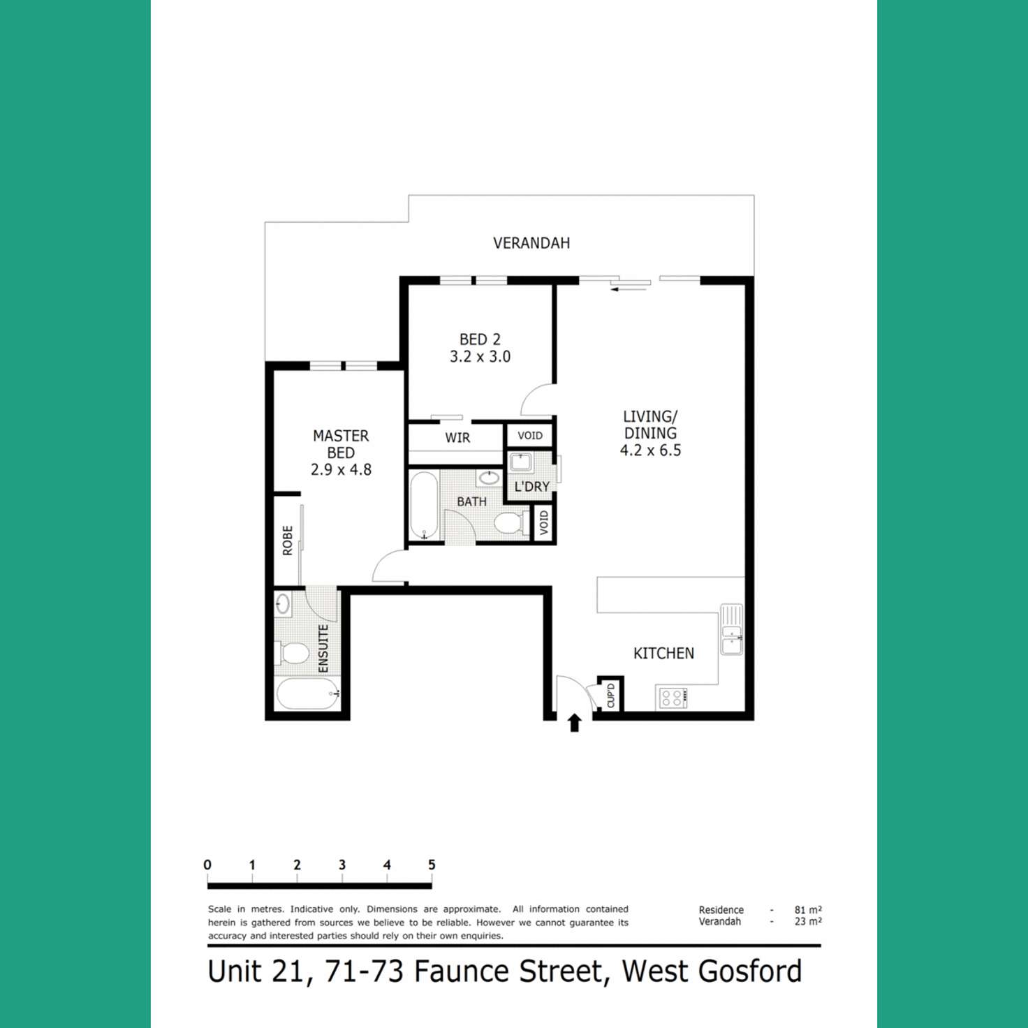 Floorplan of Homely apartment listing, 21/71-73 Faunce Street West, Gosford NSW 2250
