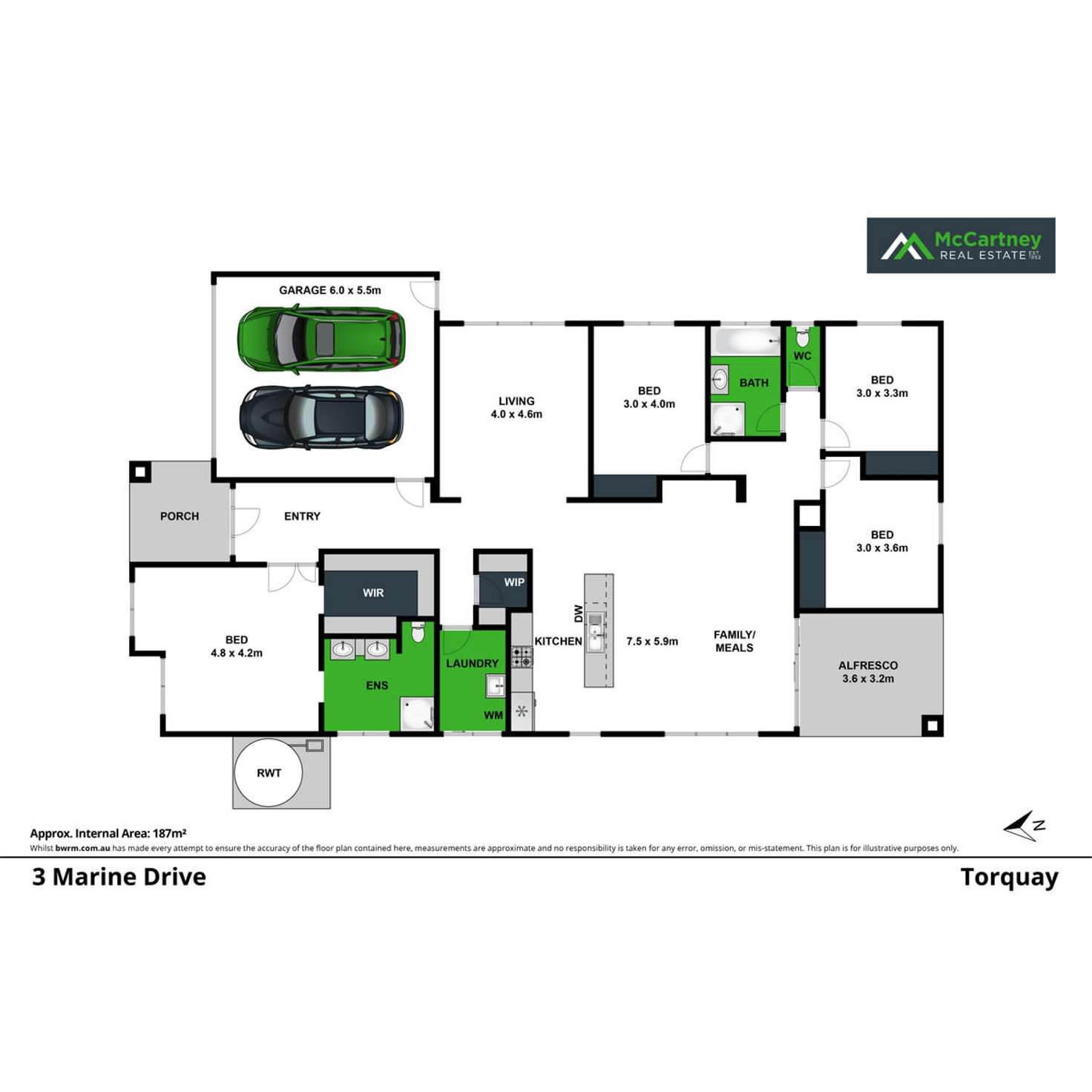 Floorplan of Homely house listing, 3 Marine Drive, Torquay VIC 3228