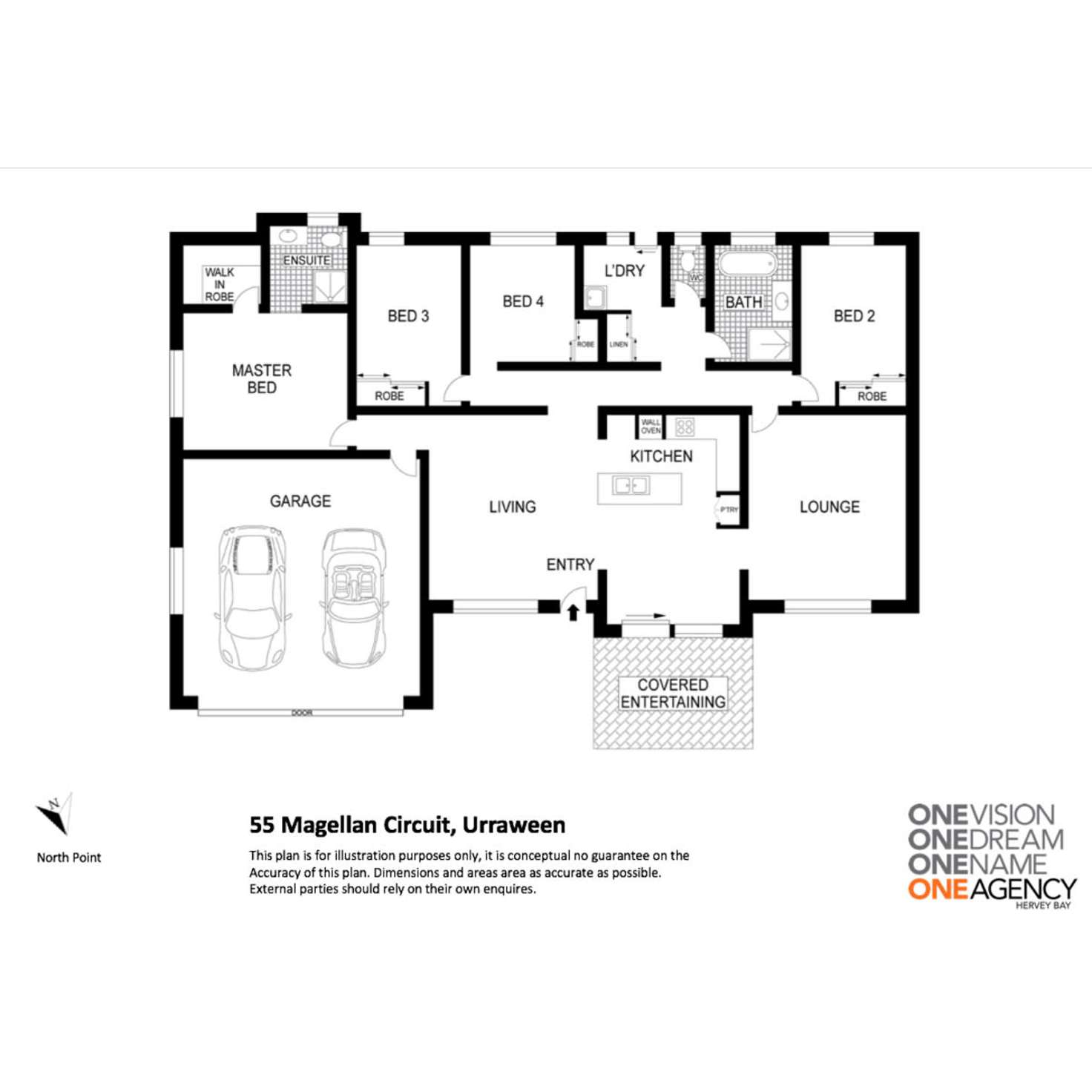 Floorplan of Homely house listing, 55 Magellan Circuit, Urraween QLD 4655