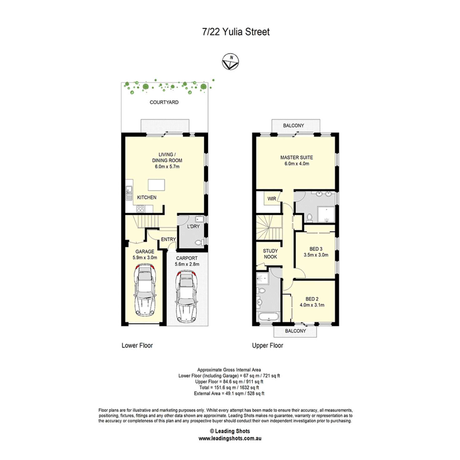 Floorplan of Homely townhouse listing, 7/22 Yulia Street, Coombabah QLD 4216