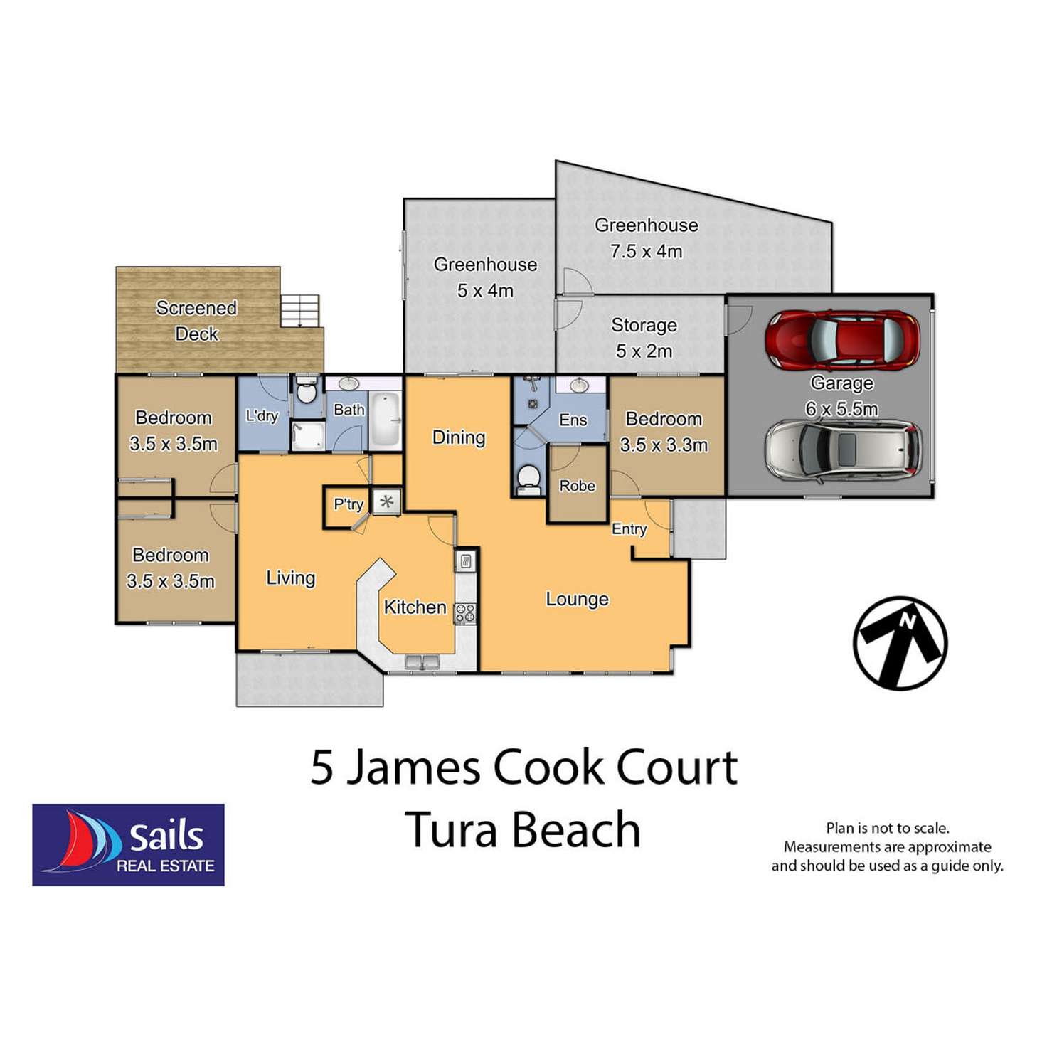 Floorplan of Homely house listing, 5 James Cook Court, Tura Beach NSW 2548