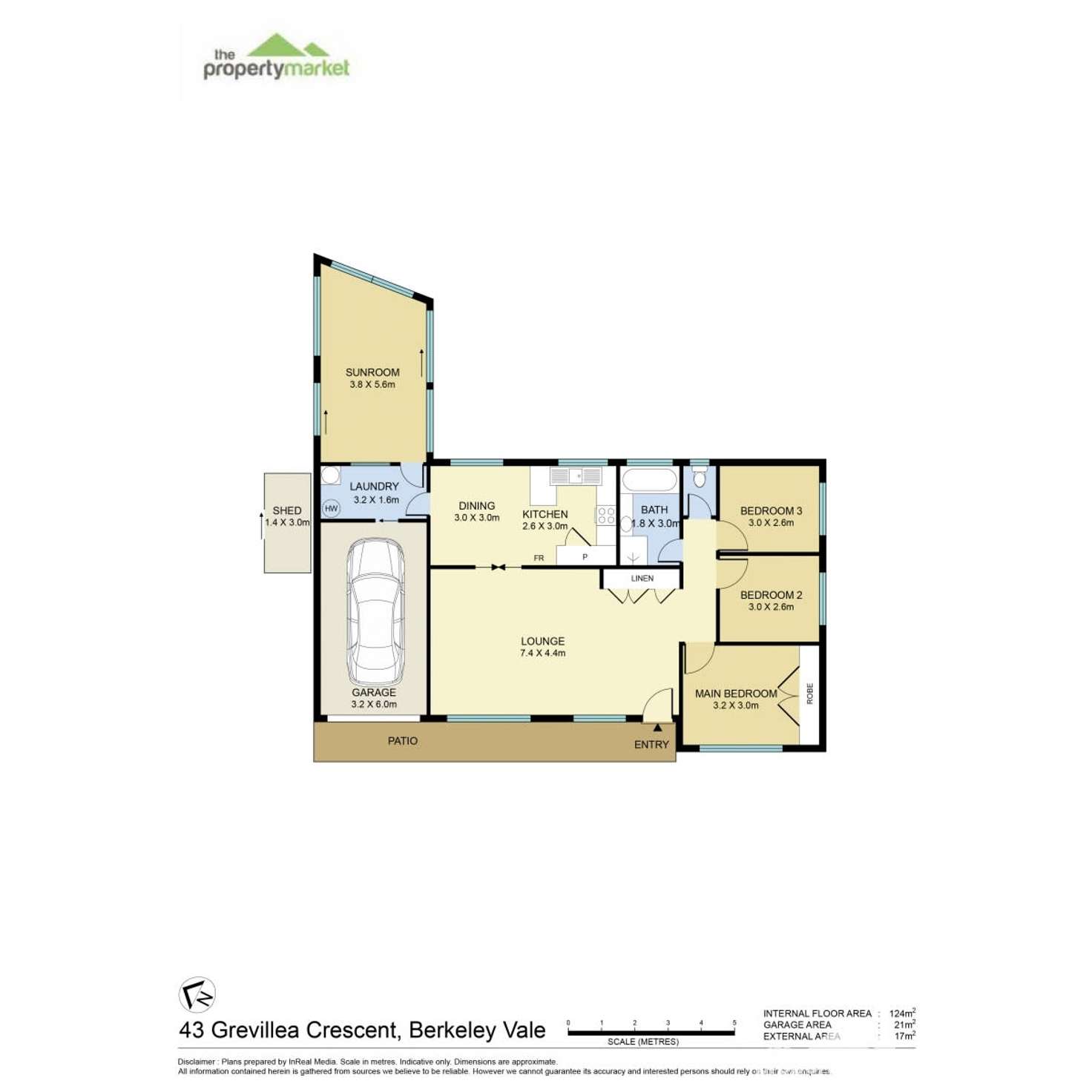 Floorplan of Homely house listing, 43 Grevillea Crescent, Berkeley Vale NSW 2261