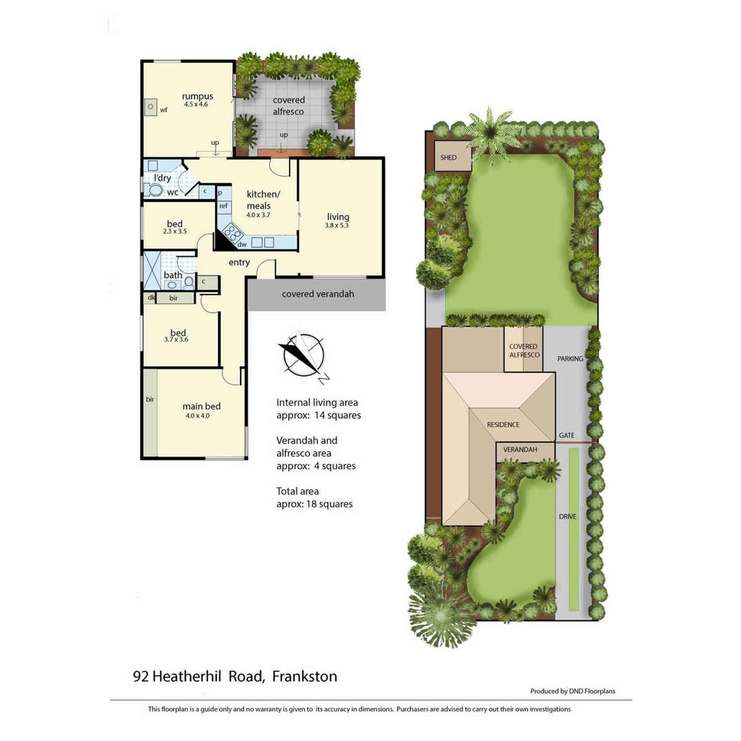 Floorplan of Homely house listing, 92 Heatherhill Road, Frankston VIC 3199
