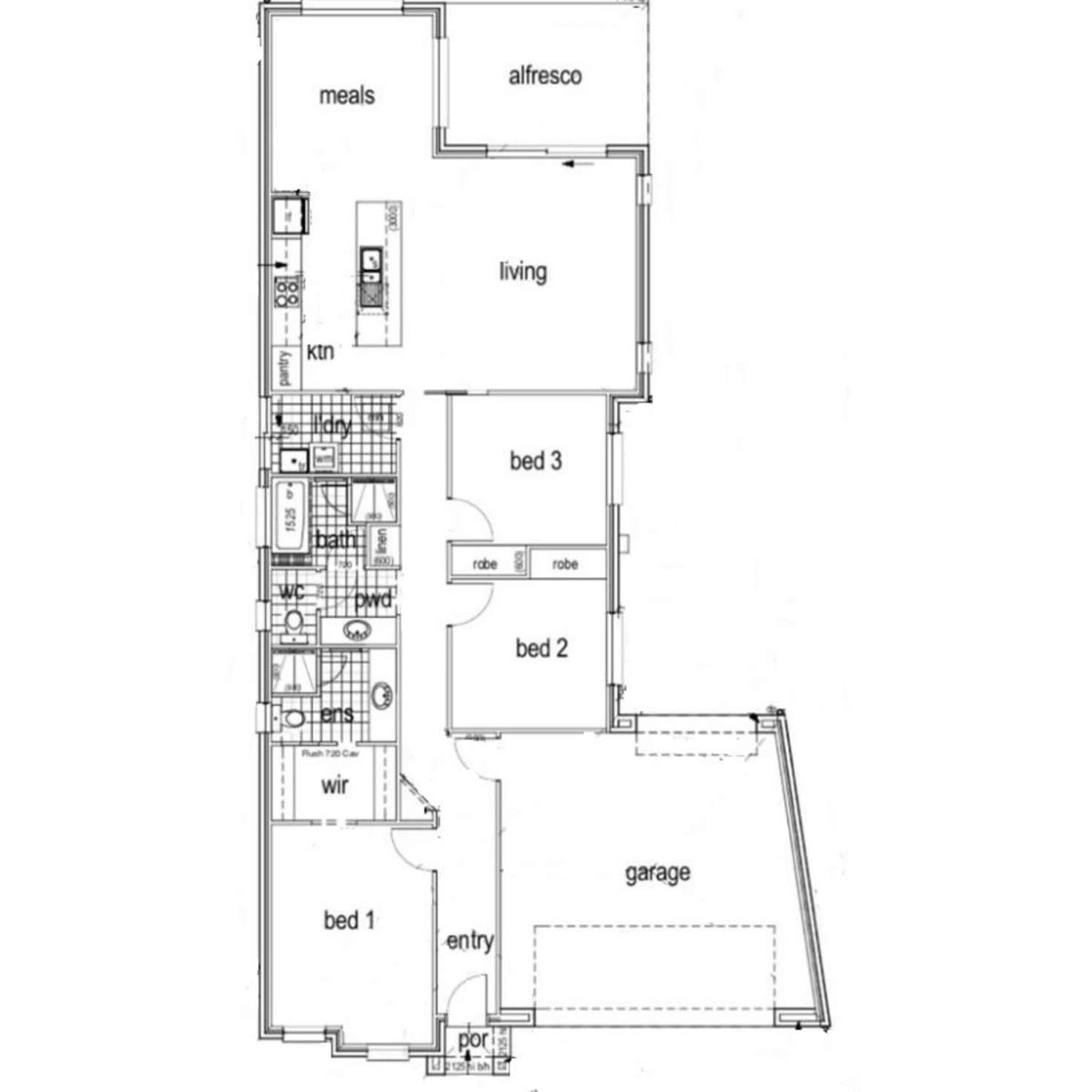 Floorplan of Homely house listing, 4 Elizabeth Road, Christie Downs SA 5164