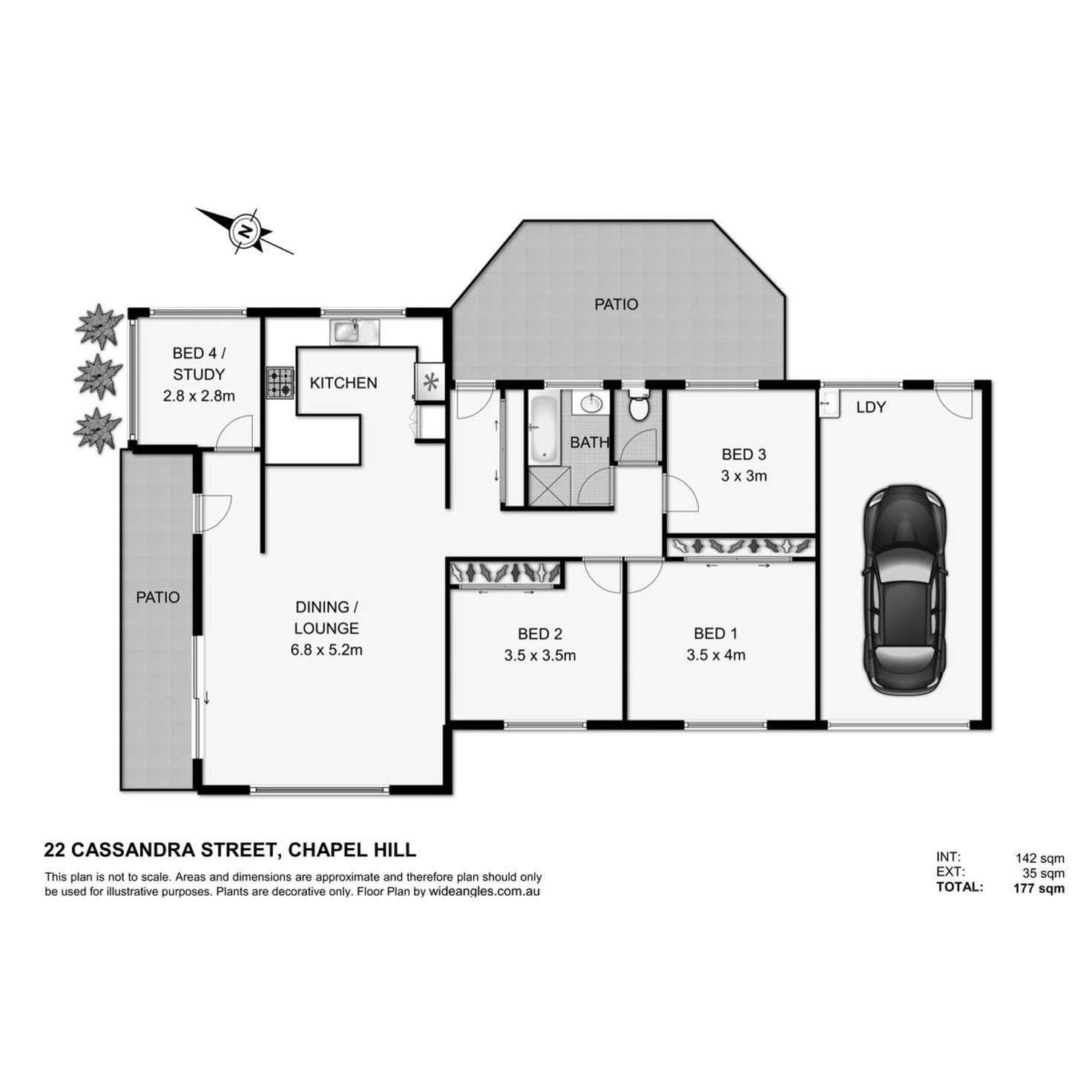 Floorplan of Homely house listing, 22 Cassandra Street, Chapel Hill QLD 4069