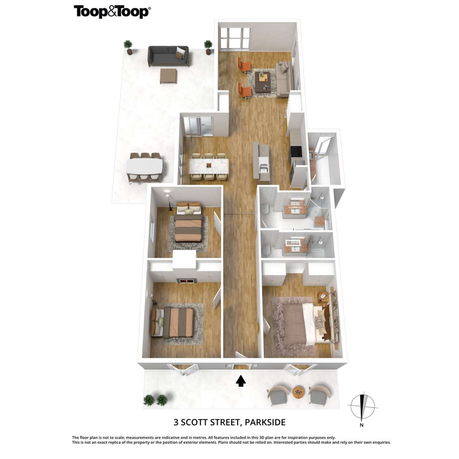 Floorplan of Homely house listing, 3 Scott Street, Parkside SA 5063