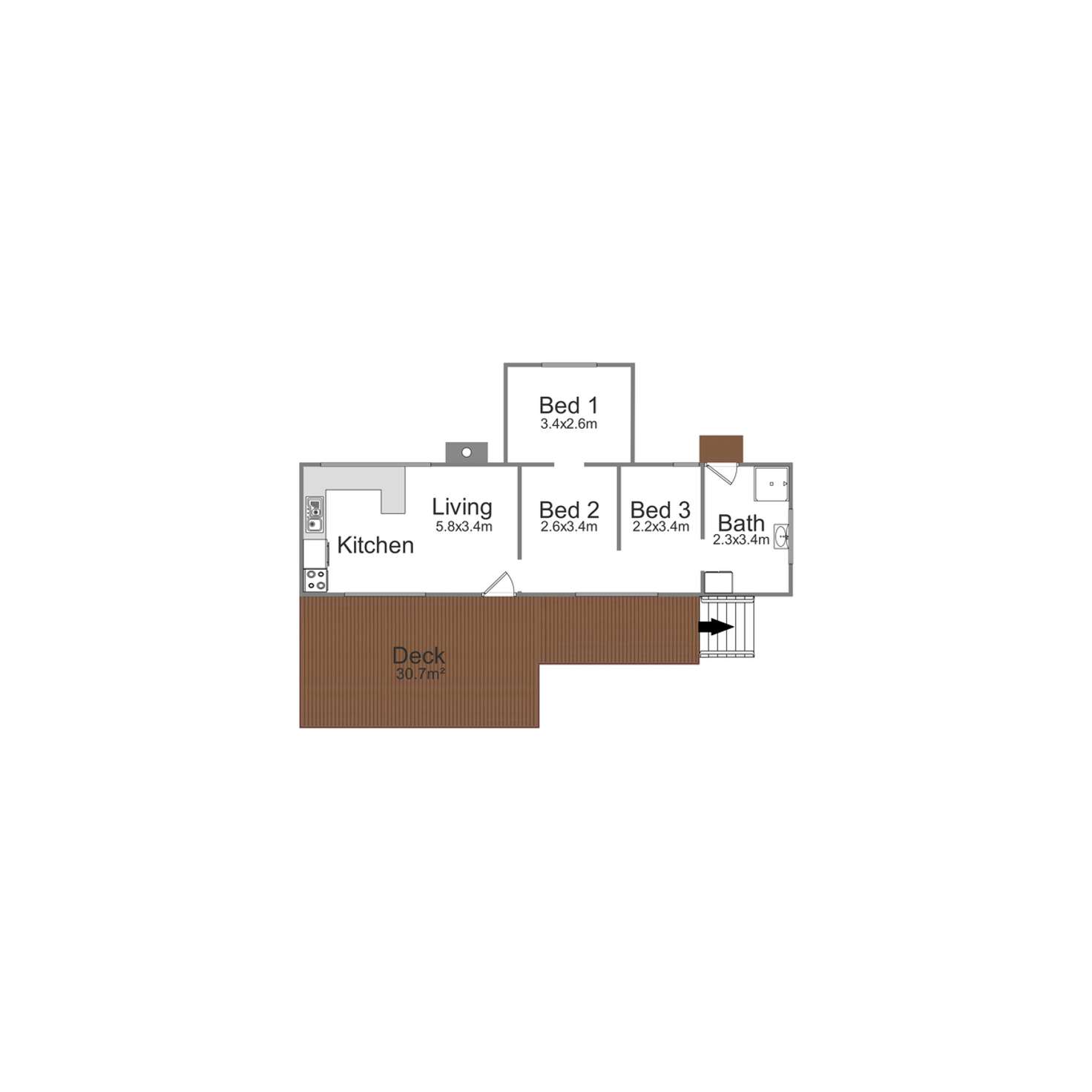Floorplan of Homely house listing, 53 Old Eildon Road, Jamieson VIC 3723