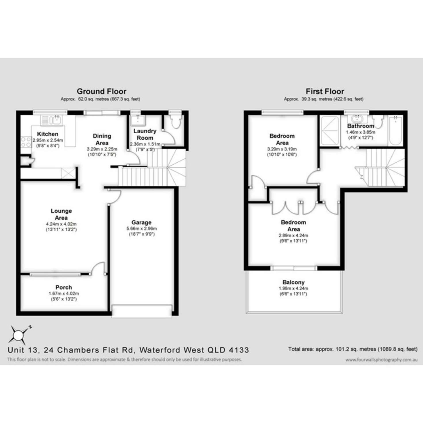 Floorplan of Homely townhouse listing, 12/24 Chambers Flat Road, Waterford West QLD 4133