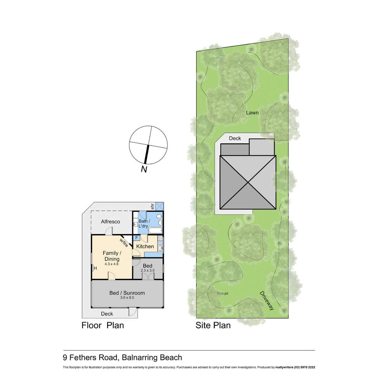 Floorplan of Homely house listing, 9 Fethers Road, Balnarring Beach VIC 3926