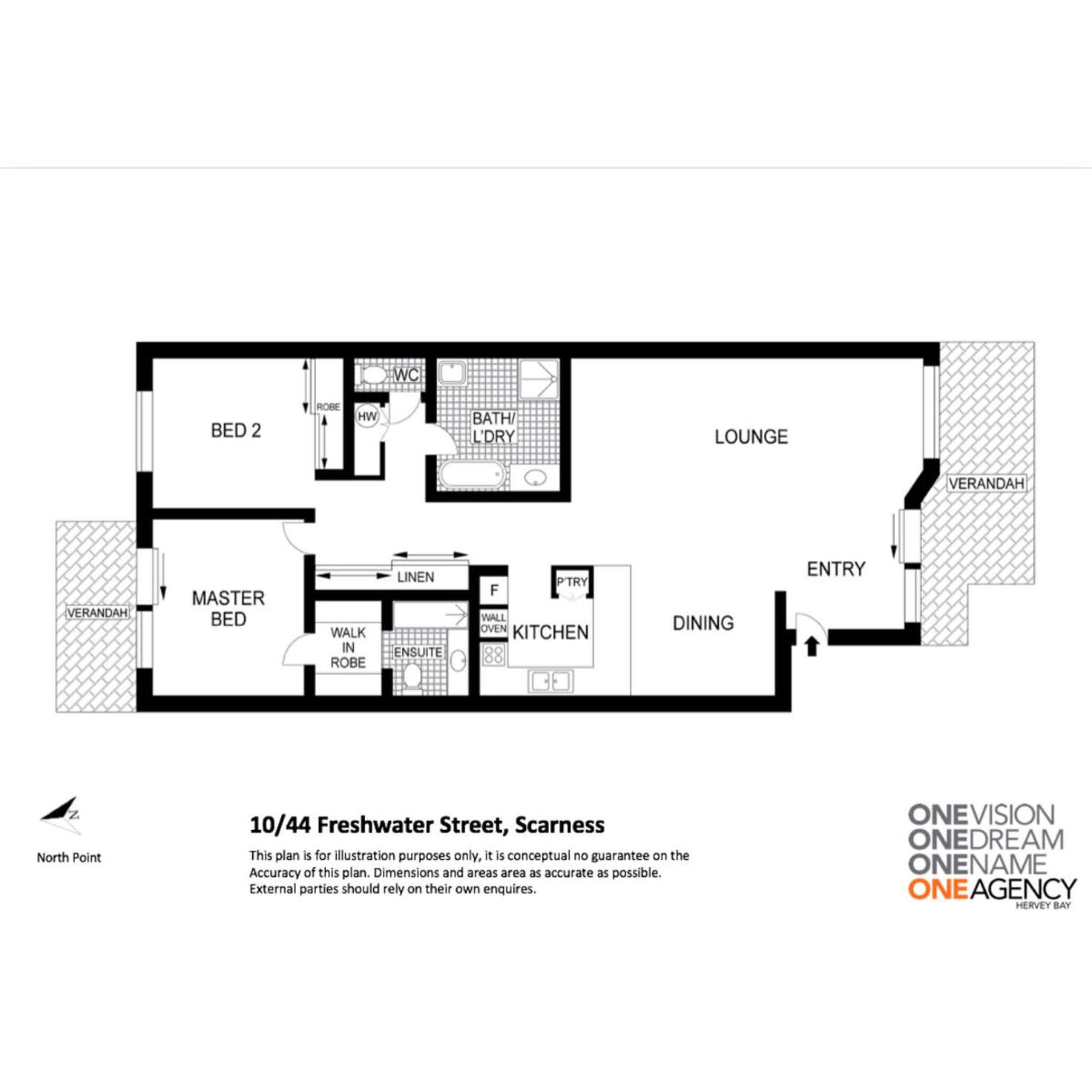Floorplan of Homely unit listing, 10/44 Freshwater Street, Scarness QLD 4655