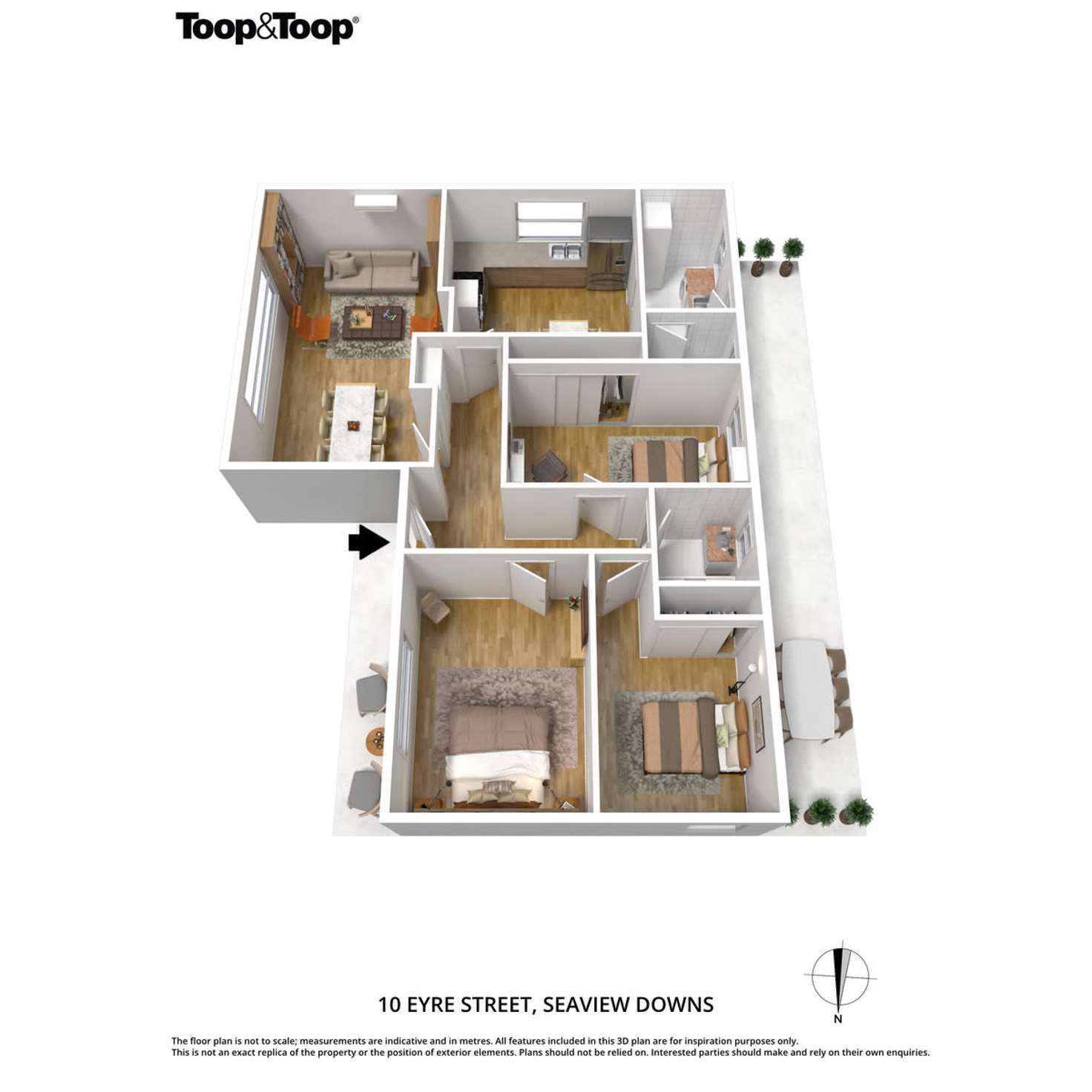 Floorplan of Homely house listing, 10 Eyre Street, Seaview Downs SA 5049