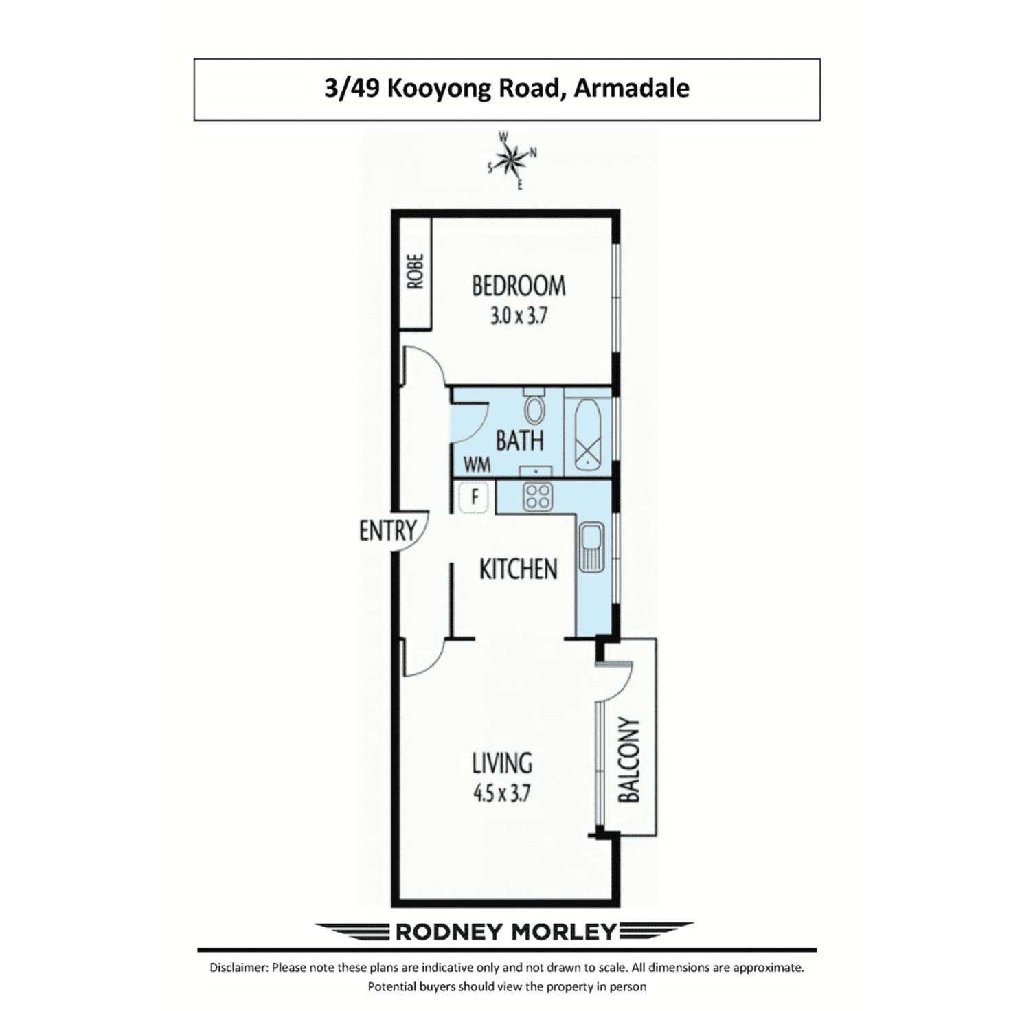 Floorplan of Homely apartment listing, 3/49 Kooyong Road, Armadale VIC 3143