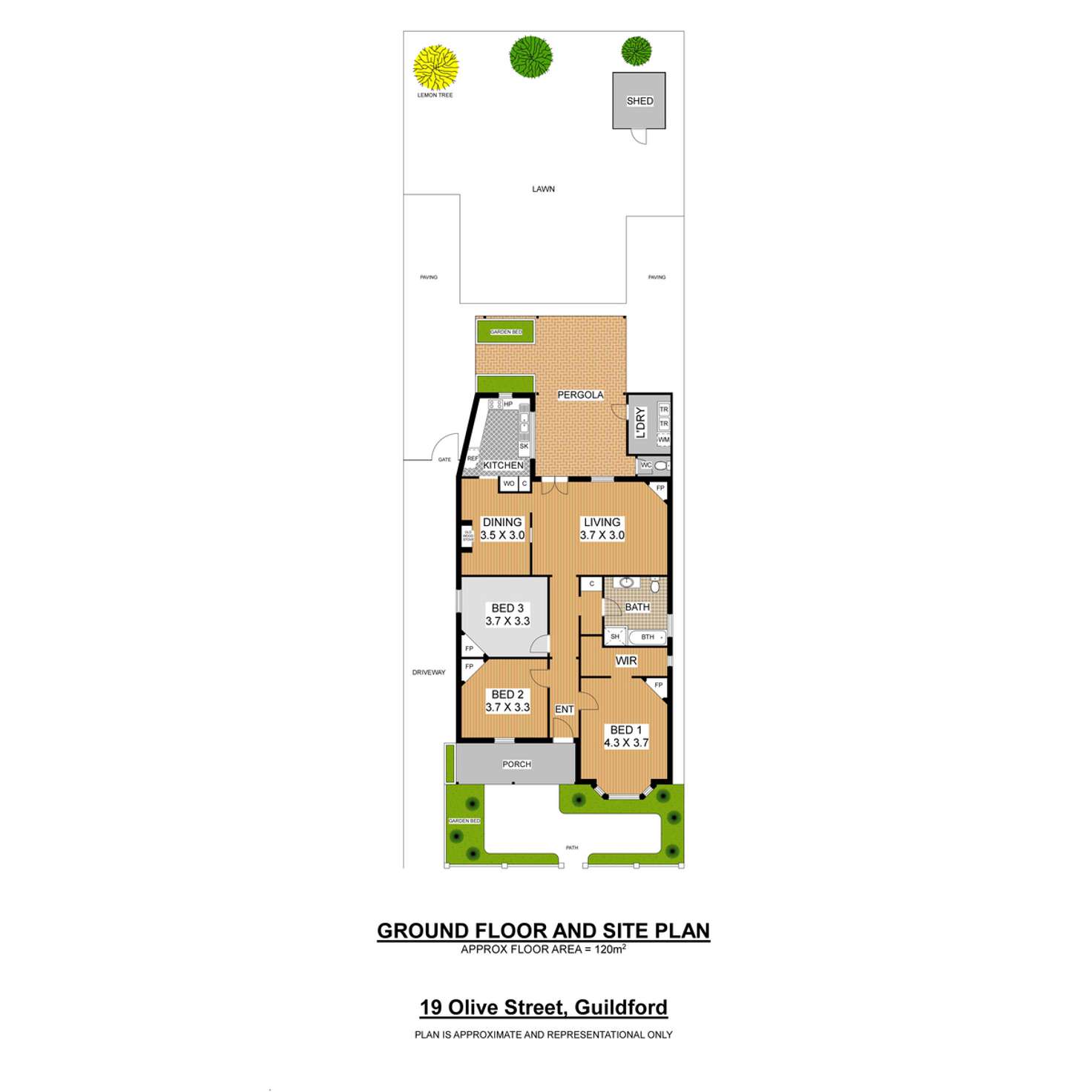 Floorplan of Homely house listing, 19 Olive Street, Guildford WA 6055
