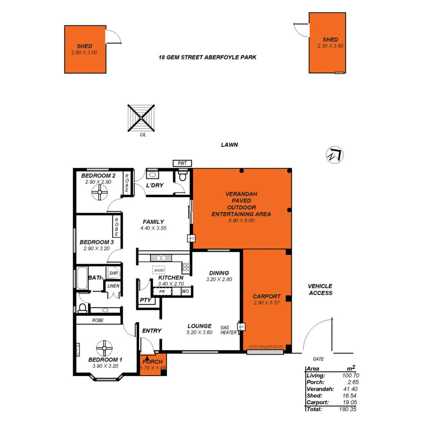 Floorplan of Homely house listing, 18 Gem Street, Aberfoyle Park SA 5159