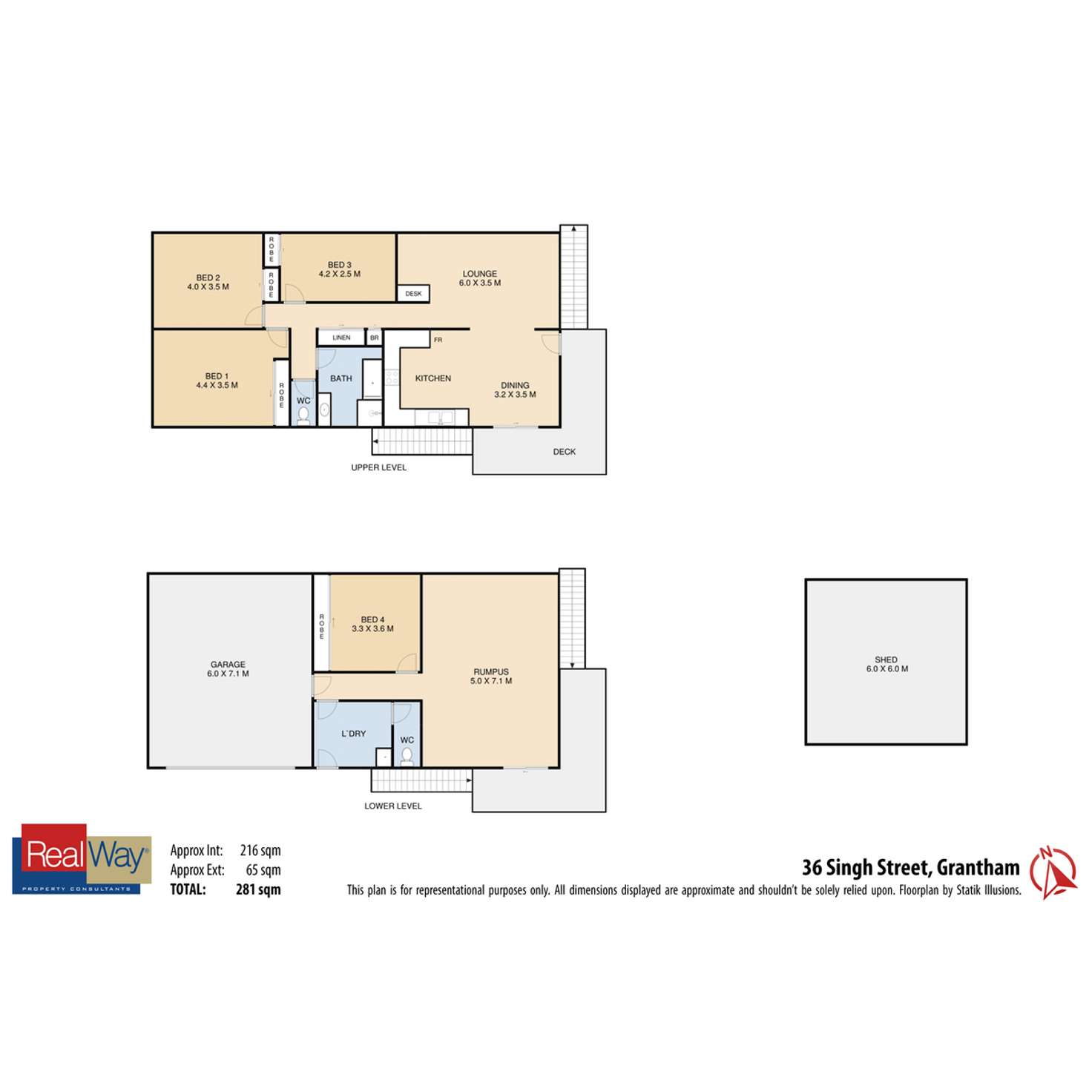 Floorplan of Homely house listing, 36 Singh Street, Grantham QLD 4347
