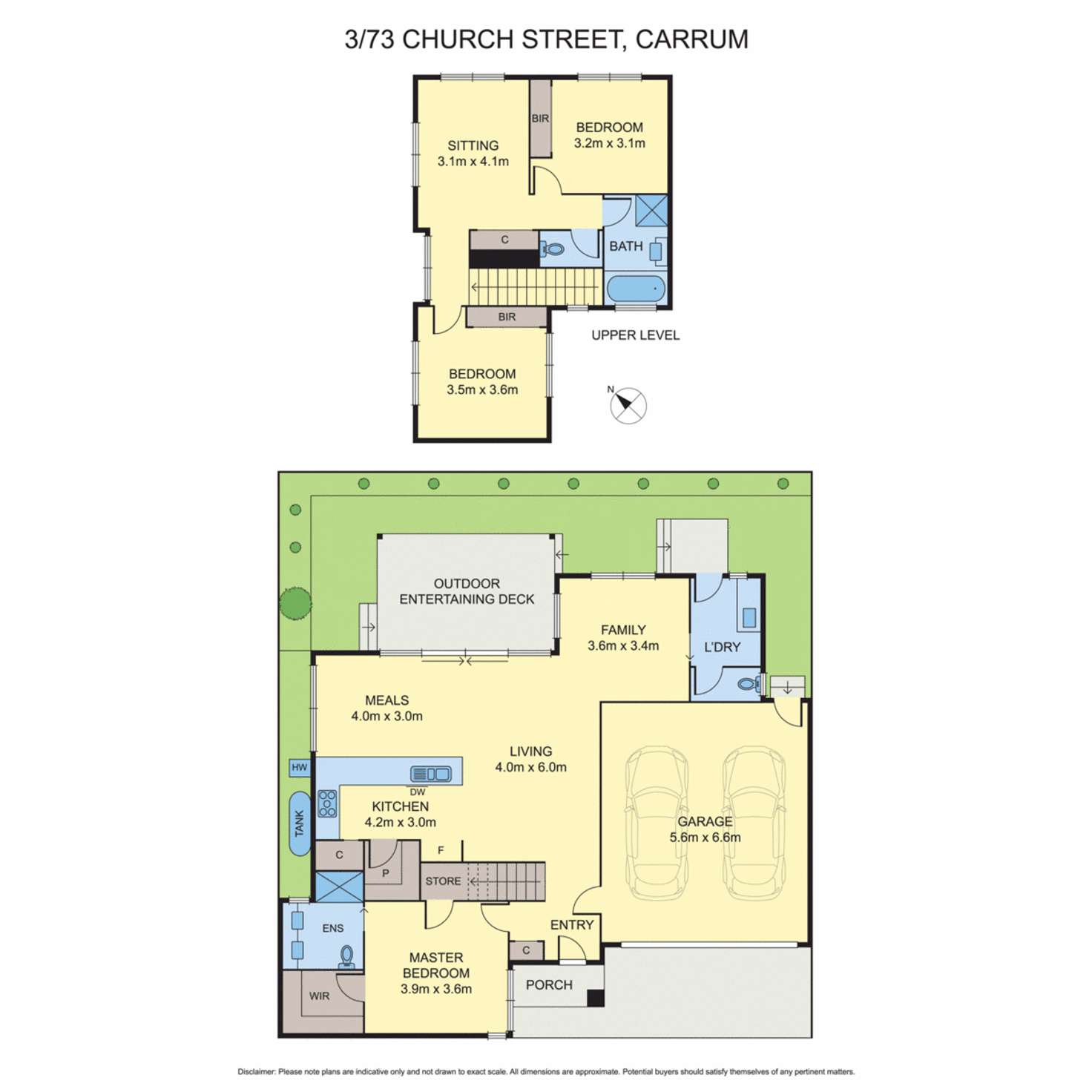 Floorplan of Homely townhouse listing, 3/73 Church Road, Carrum VIC 3197