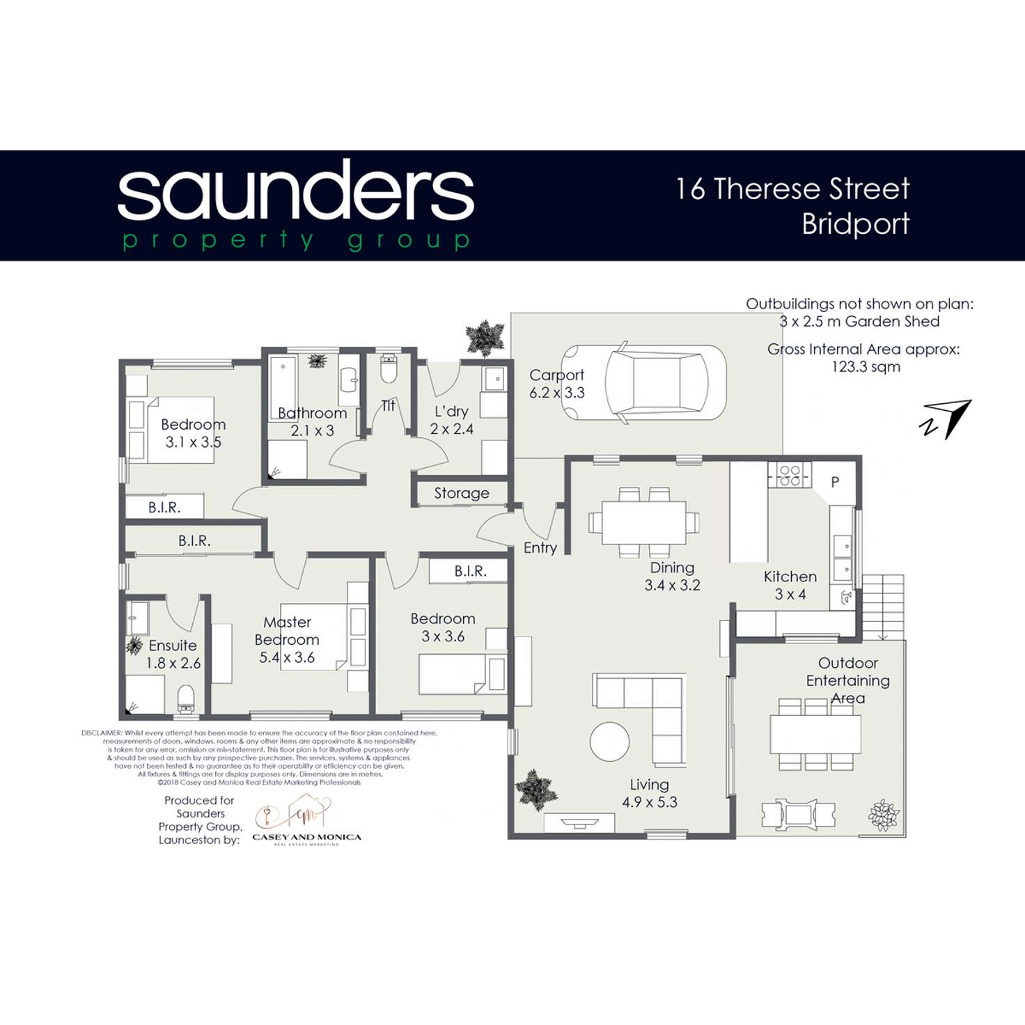 Floorplan of Homely house listing, 16 Therese Street, Bridport TAS 7262