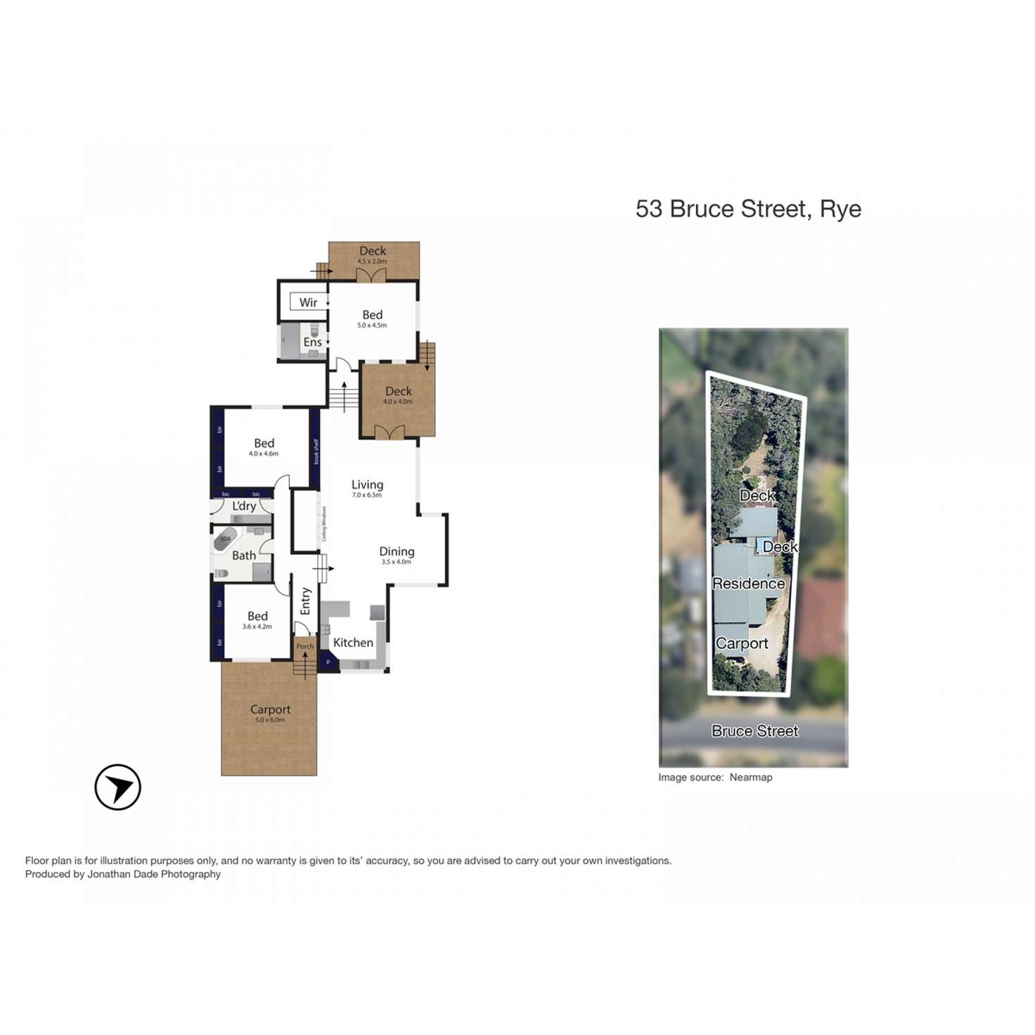 Floorplan of Homely house listing, 53 Bruce Street, Rye VIC 3941