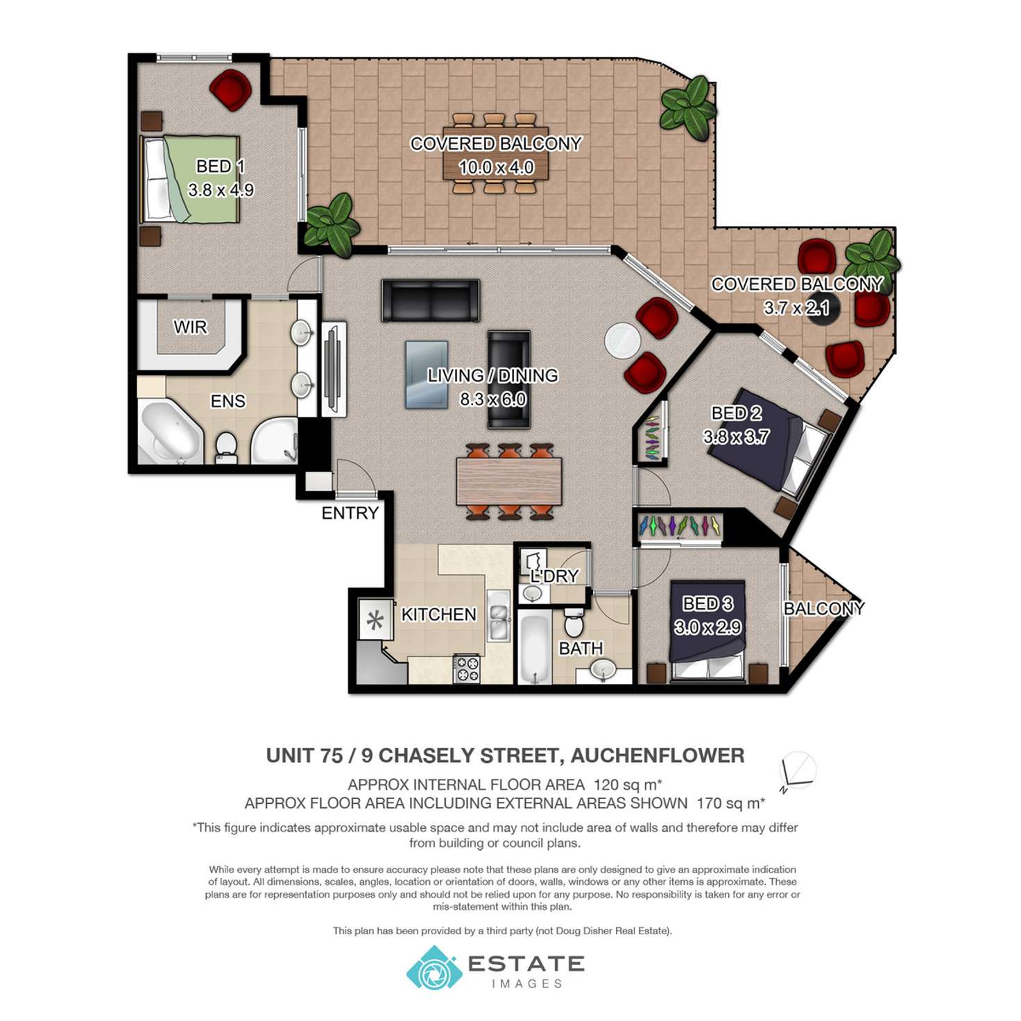 Floorplan of Homely apartment listing, 75/9 Chasely Street, Auchenflower QLD 4066