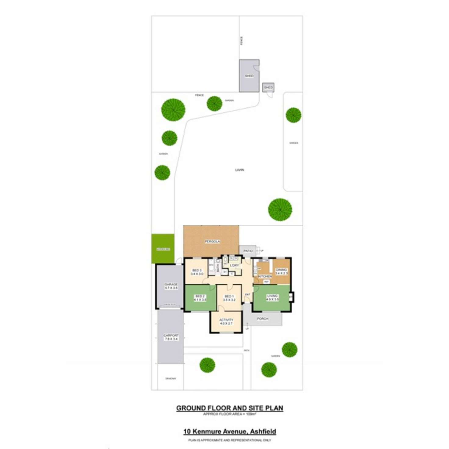 Floorplan of Homely house listing, 10 Kenmure Avenue, Ashfield WA 6054