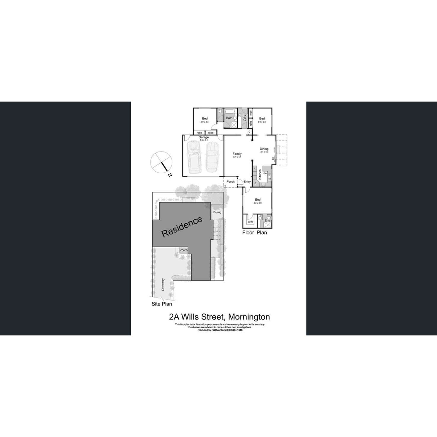 Floorplan of Homely unit listing, 2A Wills Street, Mornington VIC 3931