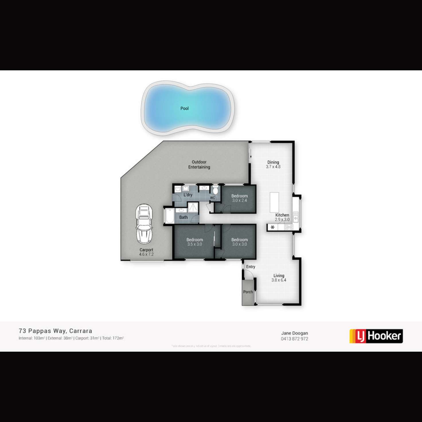 Floorplan of Homely house listing, 73 Pappas Way, Carrara QLD 4211